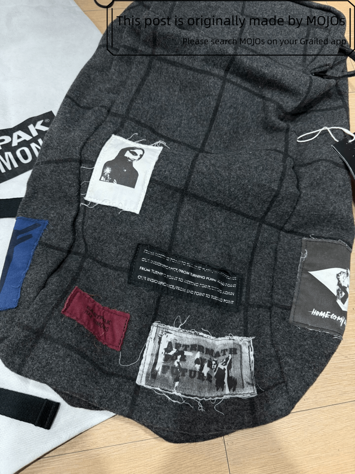 Eastpak × Raf Simons Raf Simons x Eastpak 08AW Patches Wool Backpack mojos171312 Size ONE SIZE - 2 Thumbnail
