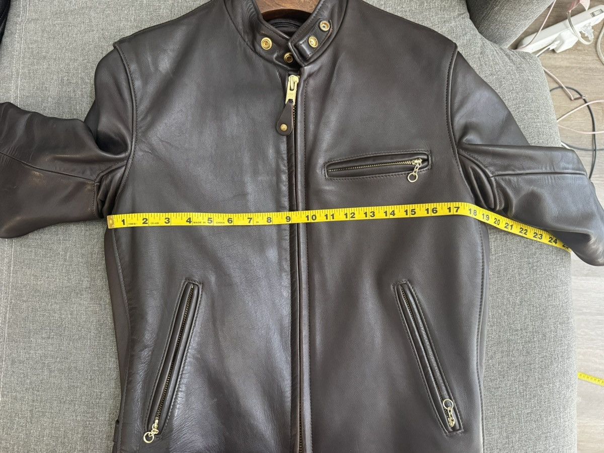 Schott Schott Cafe Racer Leather Jacket Size US M / EU 48-50 / 2 - 8 Thumbnail