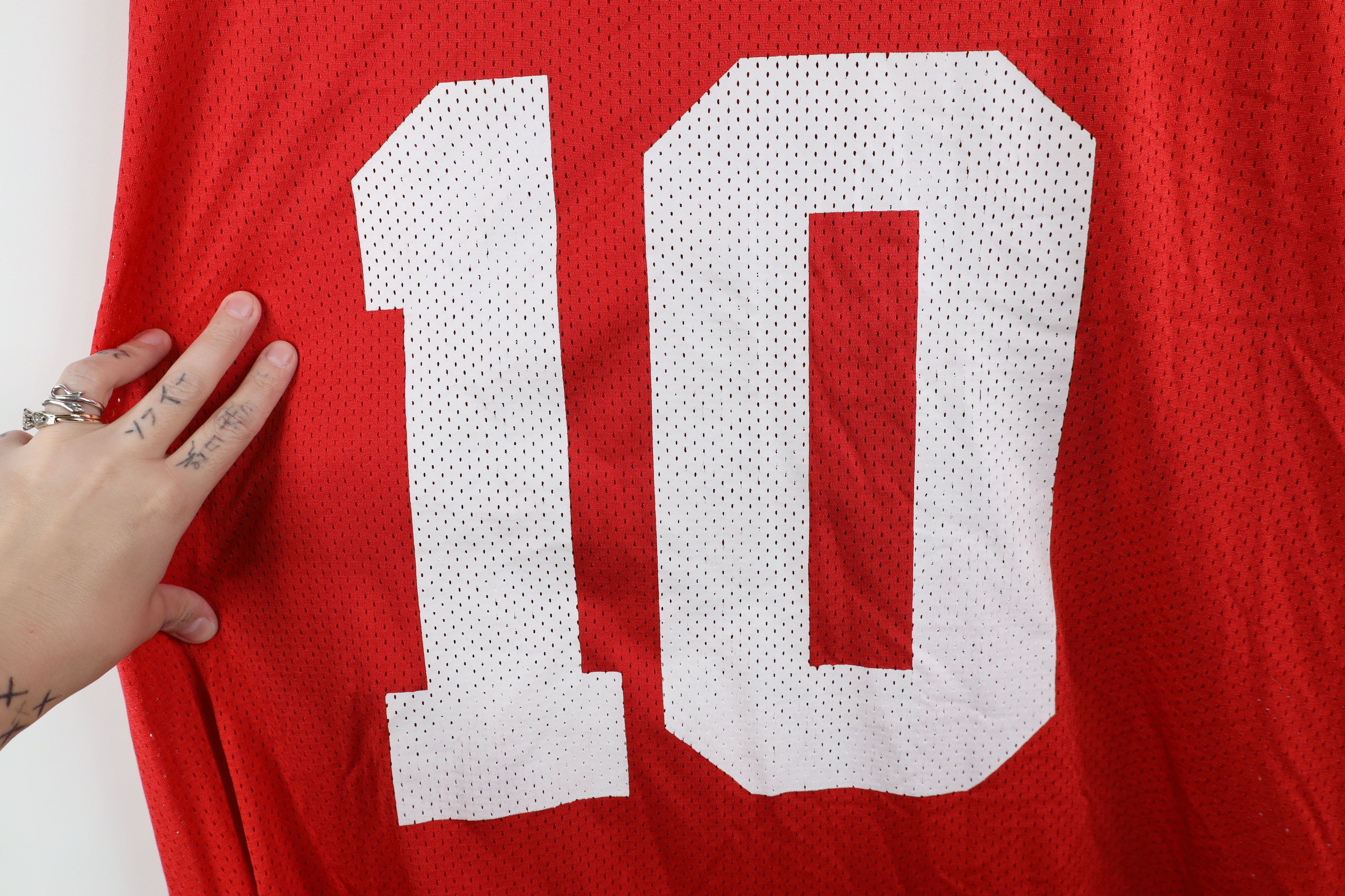 Adidas Vintage 90s Adidas University Football Jersey Red #10 Size US XXL / EU 58 / 5 - 12 Thumbnail