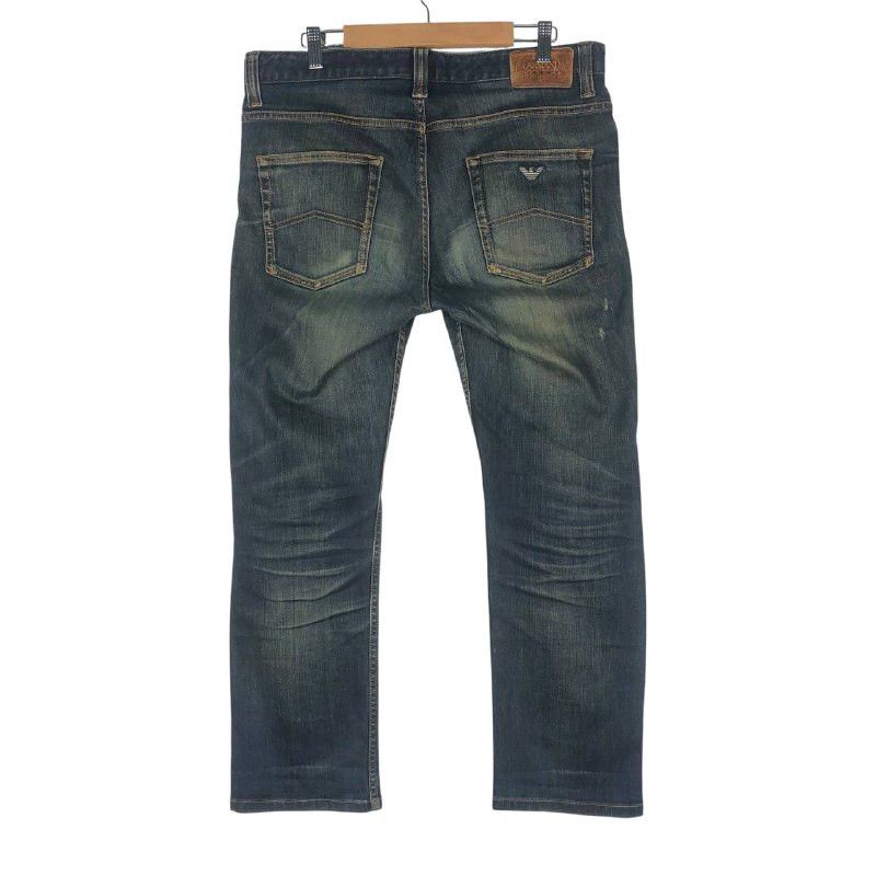 Armani × Jean × Vintage Vintage Armani Distressed Denim Jeans Size US 33 - 4 Thumbnail