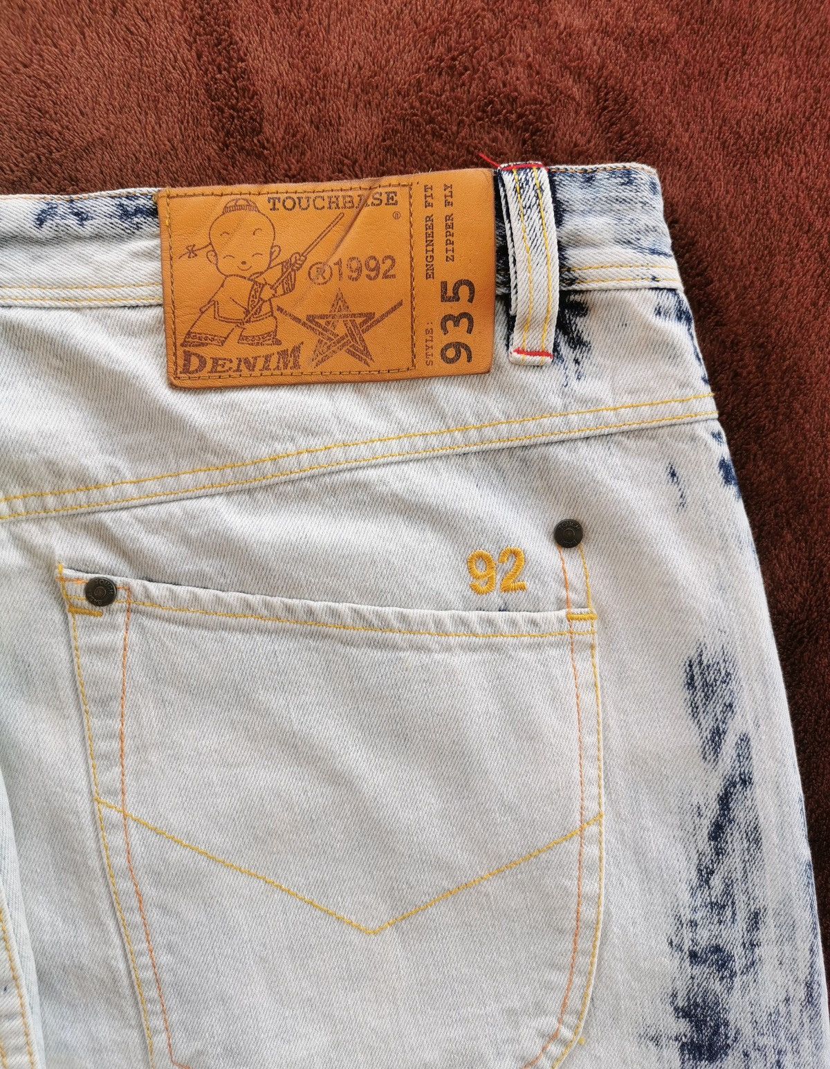Ecko Unltd. Baggy Touchbase Style 935 White Denim Jeans Size US 36 / EU 52 - 8 Thumbnail