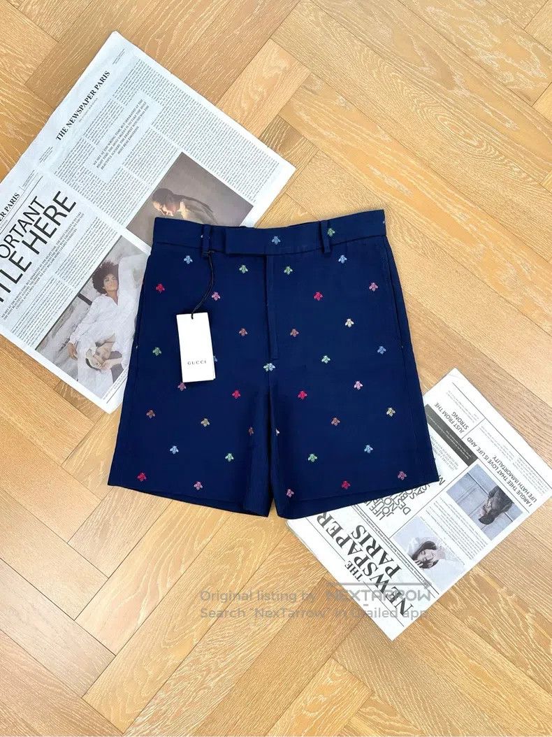 Gucci Gucci Summer colourful little bee embroidered men's breath Size US 28 / EU 44 - 1 Thumbnail
