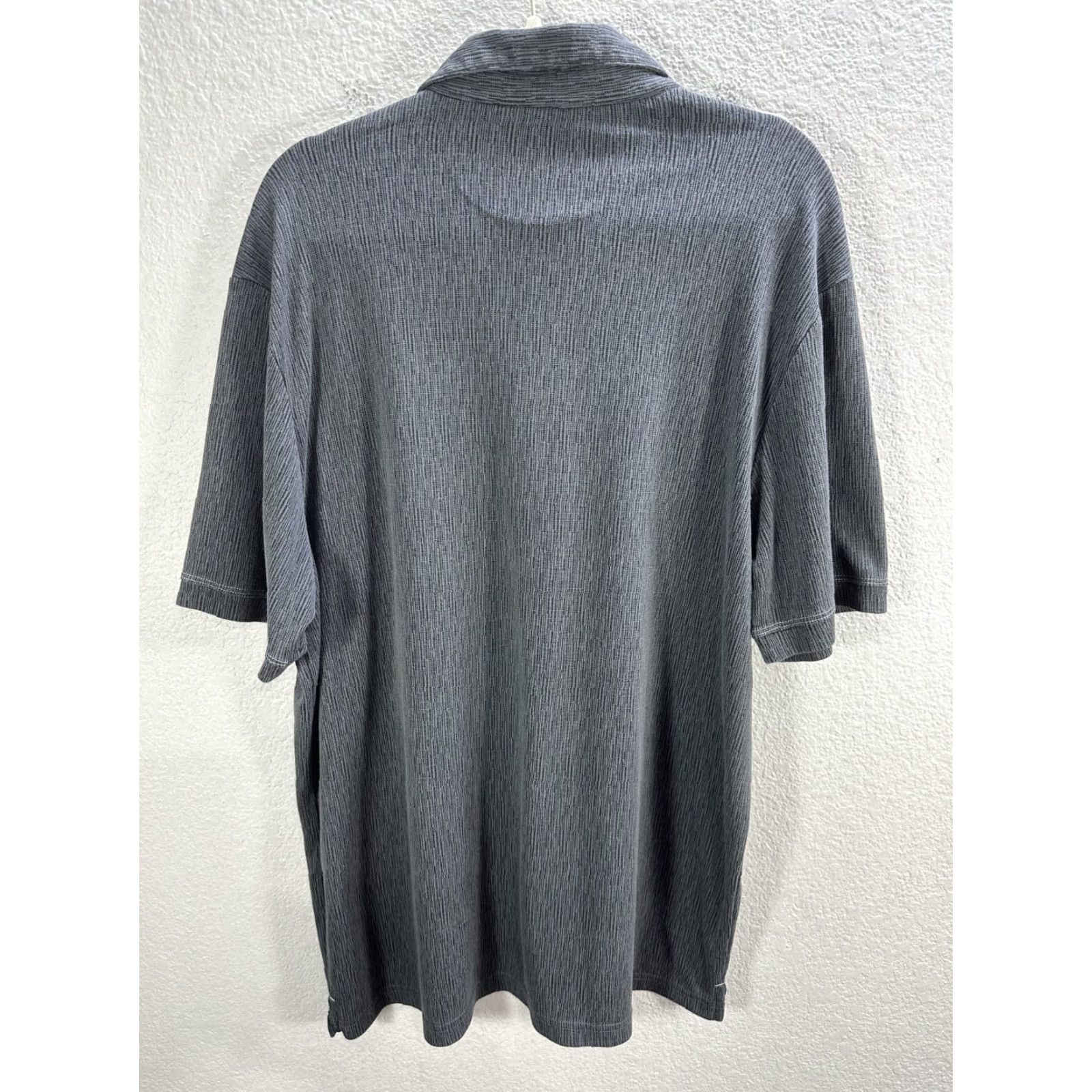 Nat Nast Nat Nast Men's Polo Shirt Short Sleeve Gray 1/4 Button Modal Blend Stretch XL Size US XL / EU 56 / 4 - 6 Thumbnail