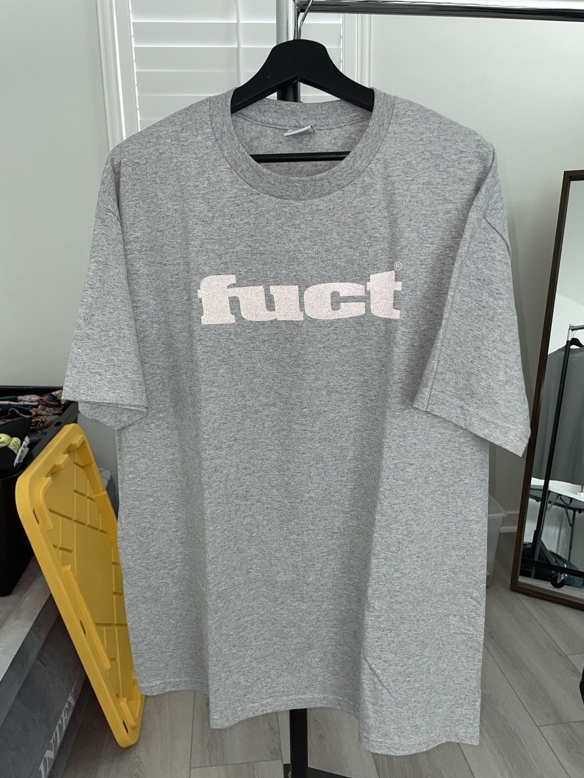 Fuct Grey Reflective Tonal Logo Shirt