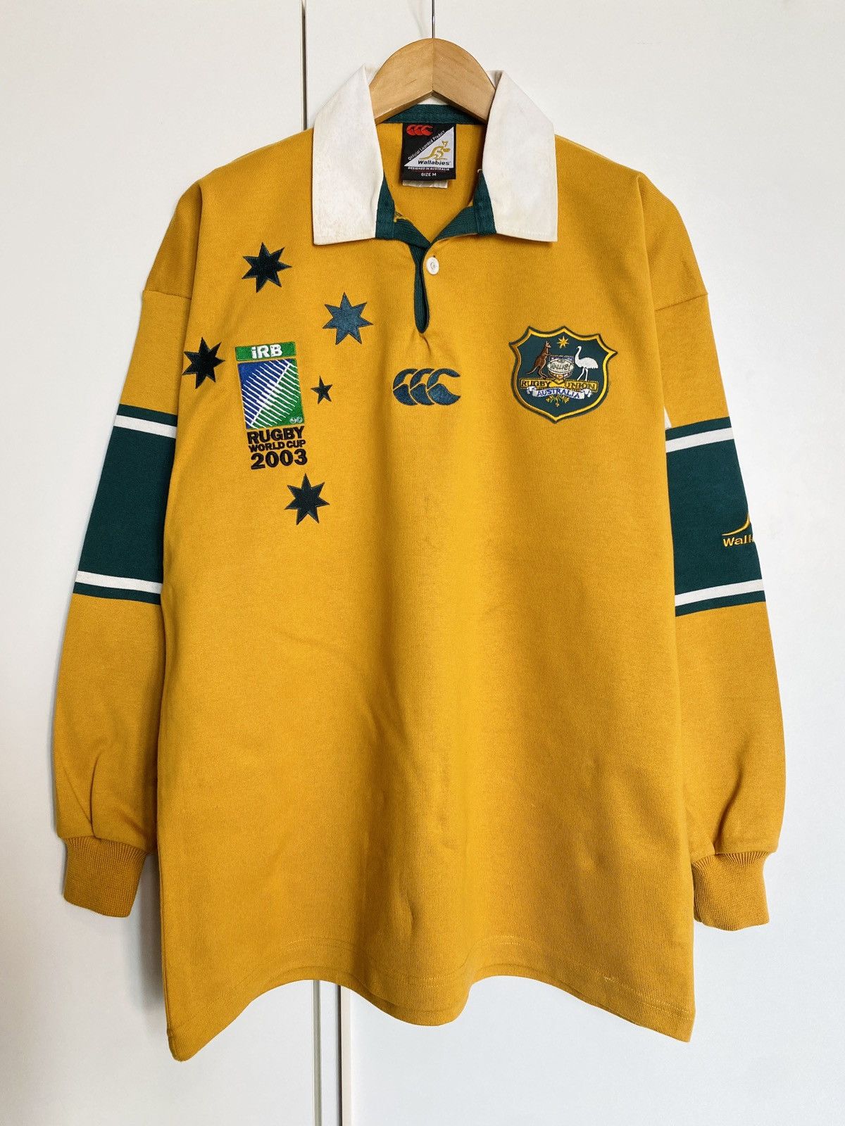 Canterbury of New Zealand × Vintage Vintage Canterbury Polo Rugby Shirt Australia Wallabies Size US M / EU 48-50 / 2 - 1 Thumbnail
