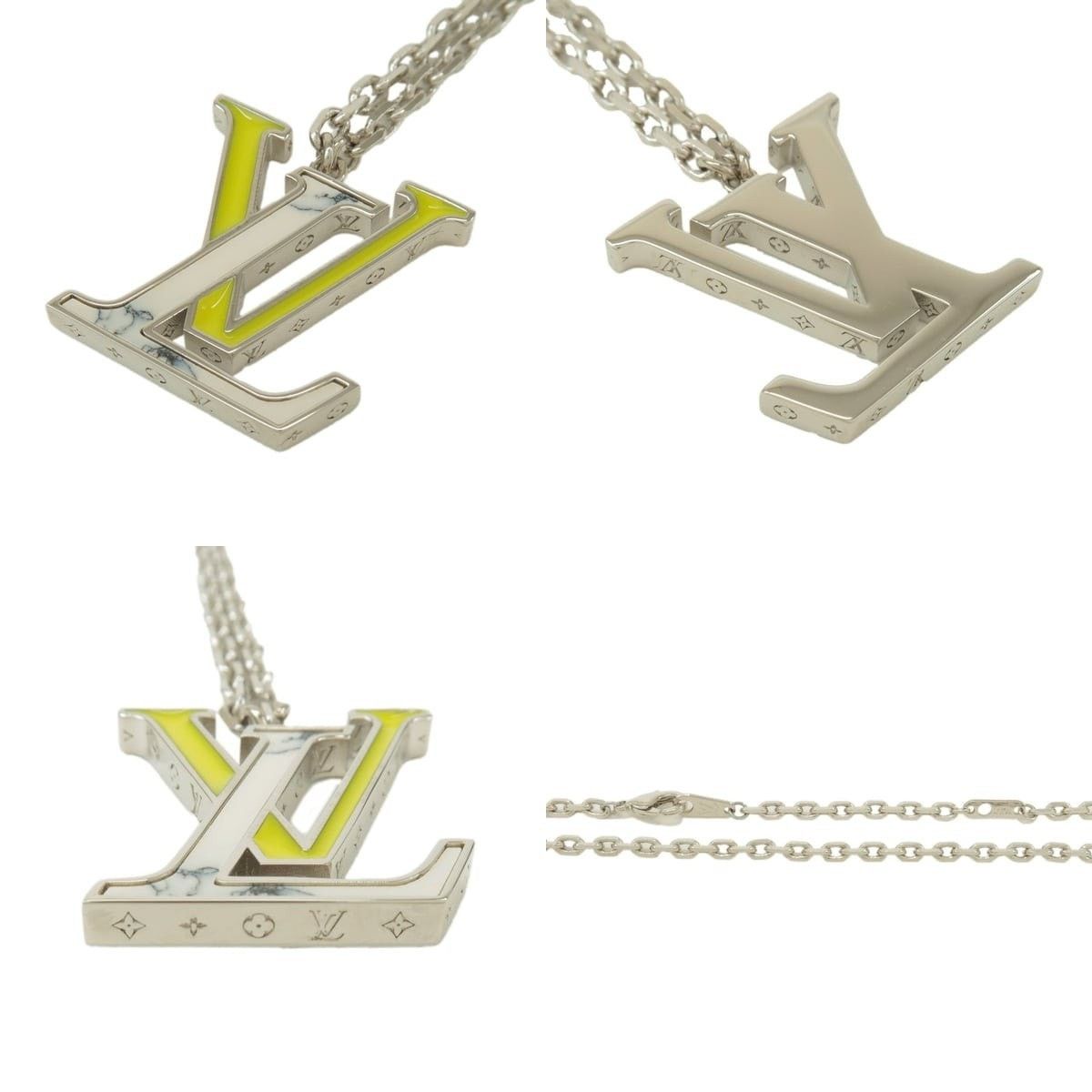 Louis Vuitton Louis Vuitton Initiales Metal Necklace Silver Size ONE SIZE - 3 Thumbnail
