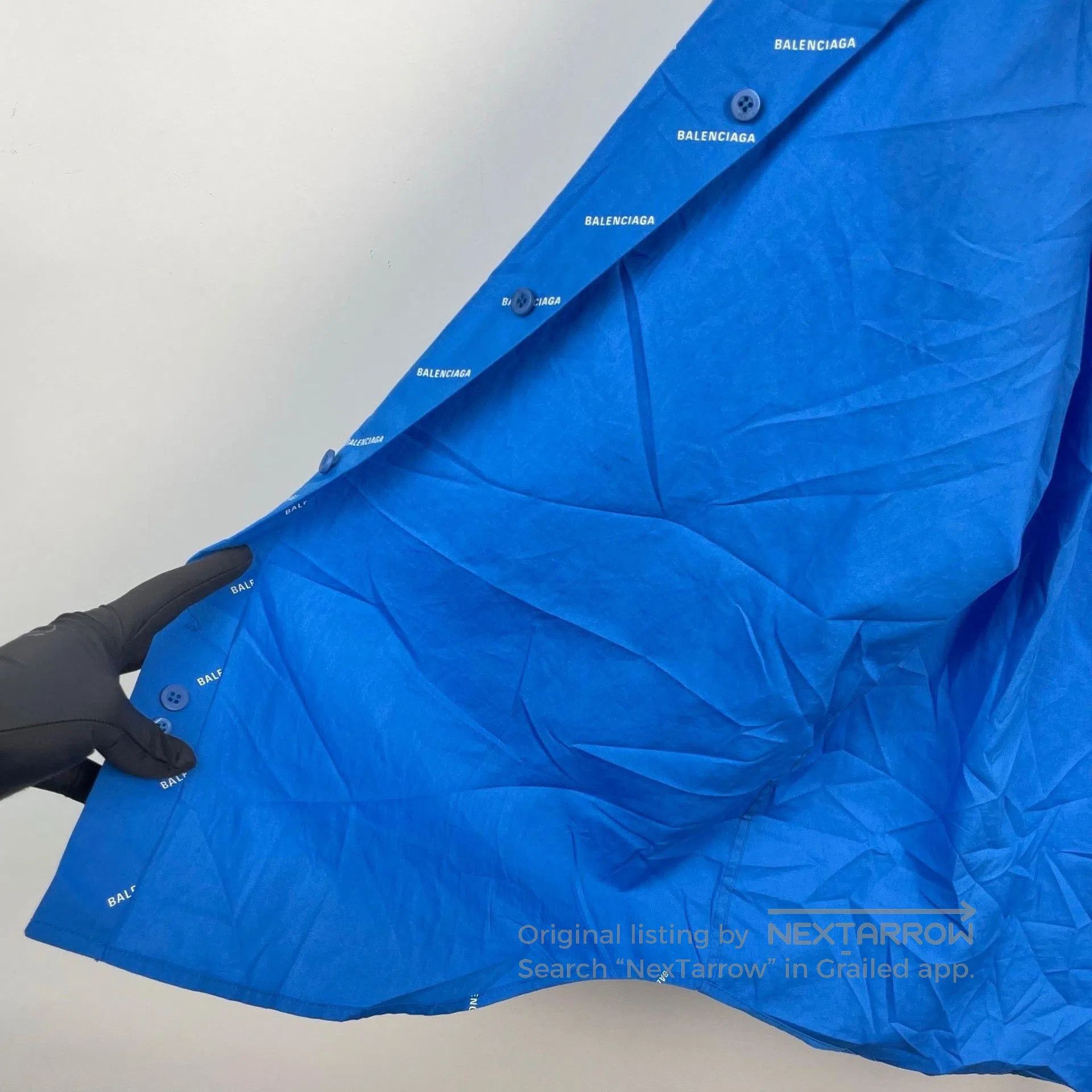 Balenciaga Balenciaga Blue Logo Single. Size US M / EU 48-50 / 2 - 4 Thumbnail