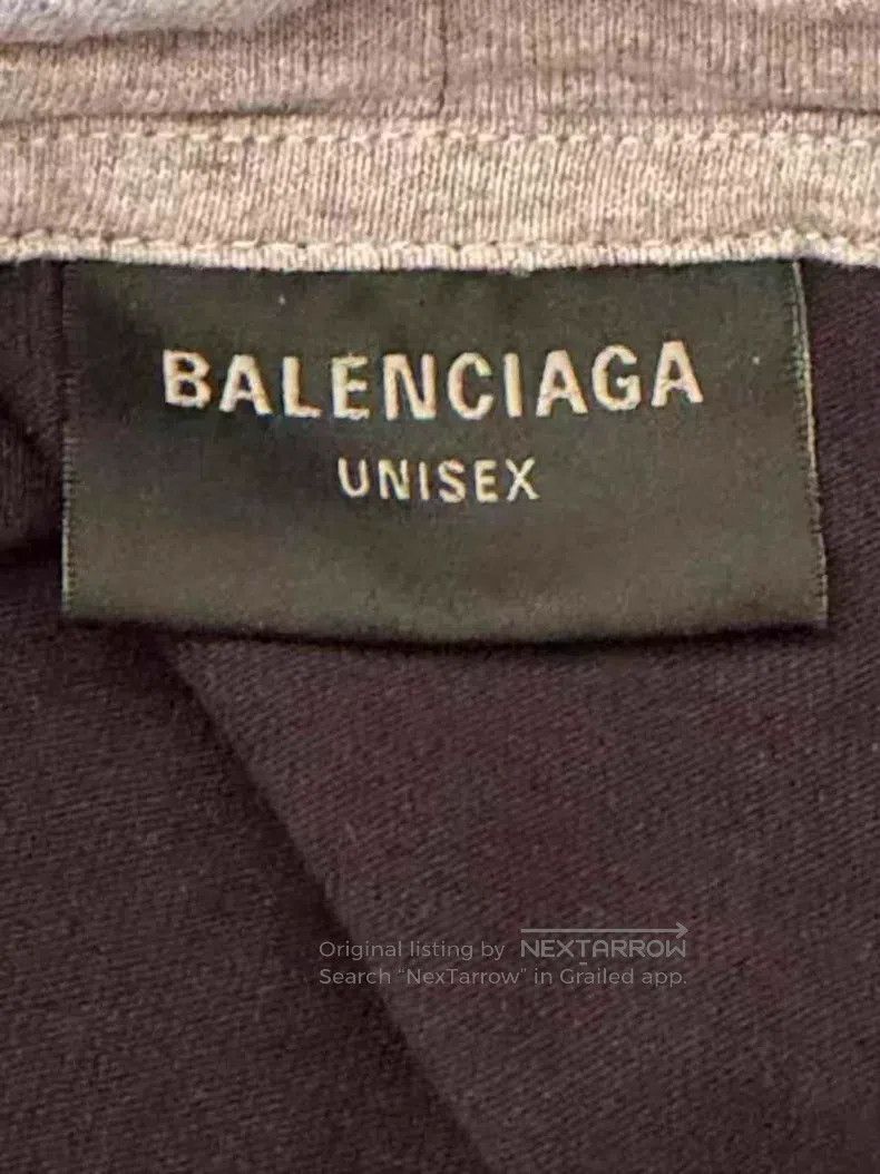 Balenciaga Balenciaga 3B Letter Sleeve Hooded T-Shirt Size US S / EU 44-46 / 1 - 3 Thumbnail