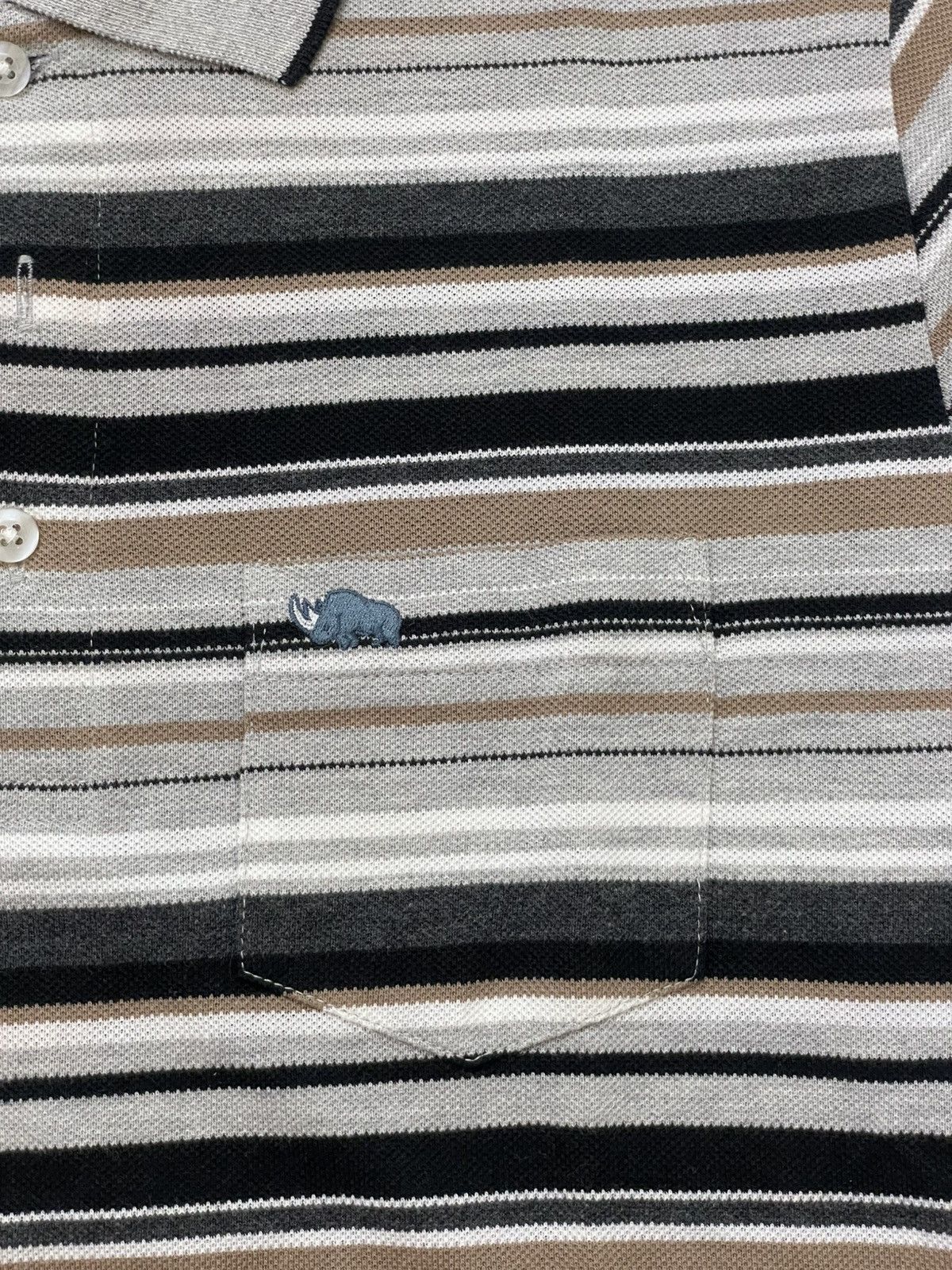 Issey Miyake 2000s Japanese Kansai Stripe Polo Shirt Y2K Ifsix Hysteric Size US M / EU 48-50 / 2 - 3 Thumbnail