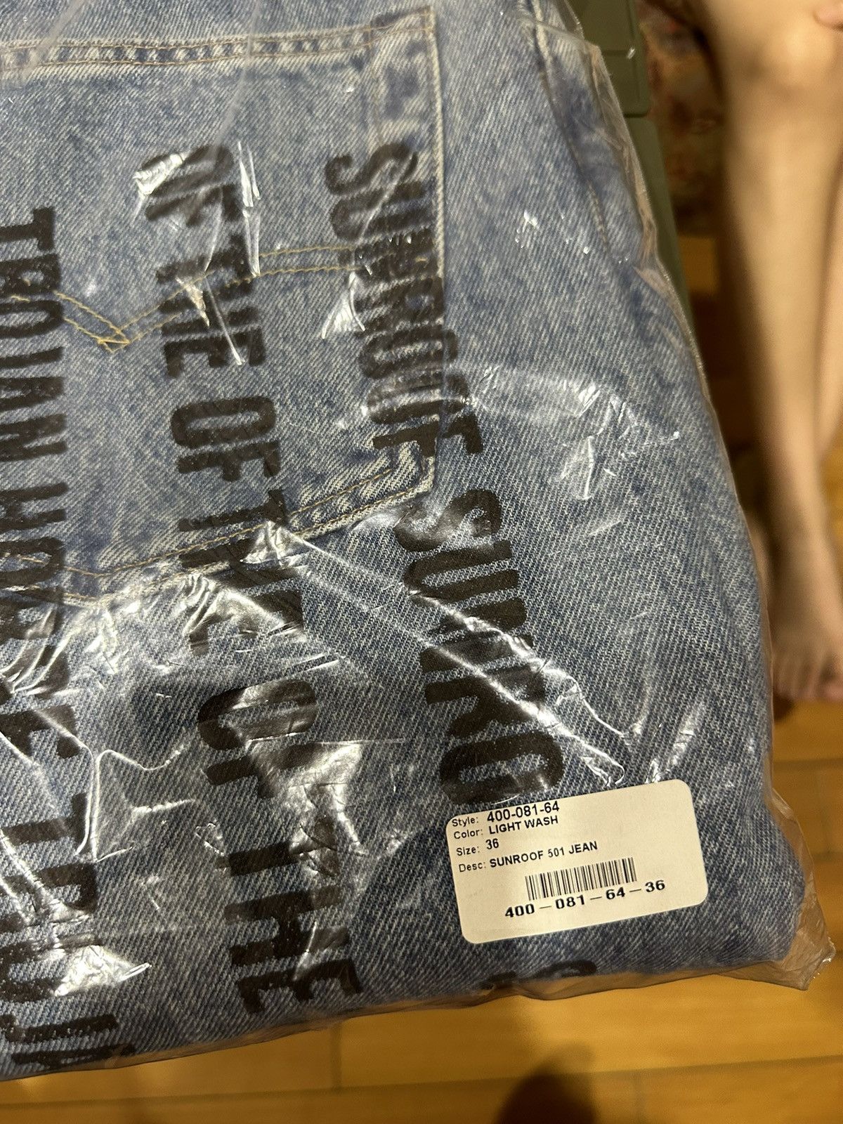 DENIM TEARS × Virgil Abloh Denim Tears x Levi's 501 Pyrex Tears Jeans Virgil Abloh Size US 36 / EU 52 - 3 Thumbnail