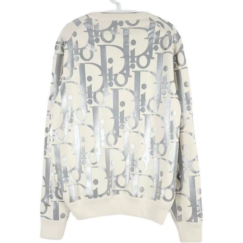 Dior Dior beige logo print sweatshirt Size US L / EU 52-54 / 3 - 2 Thumbnail