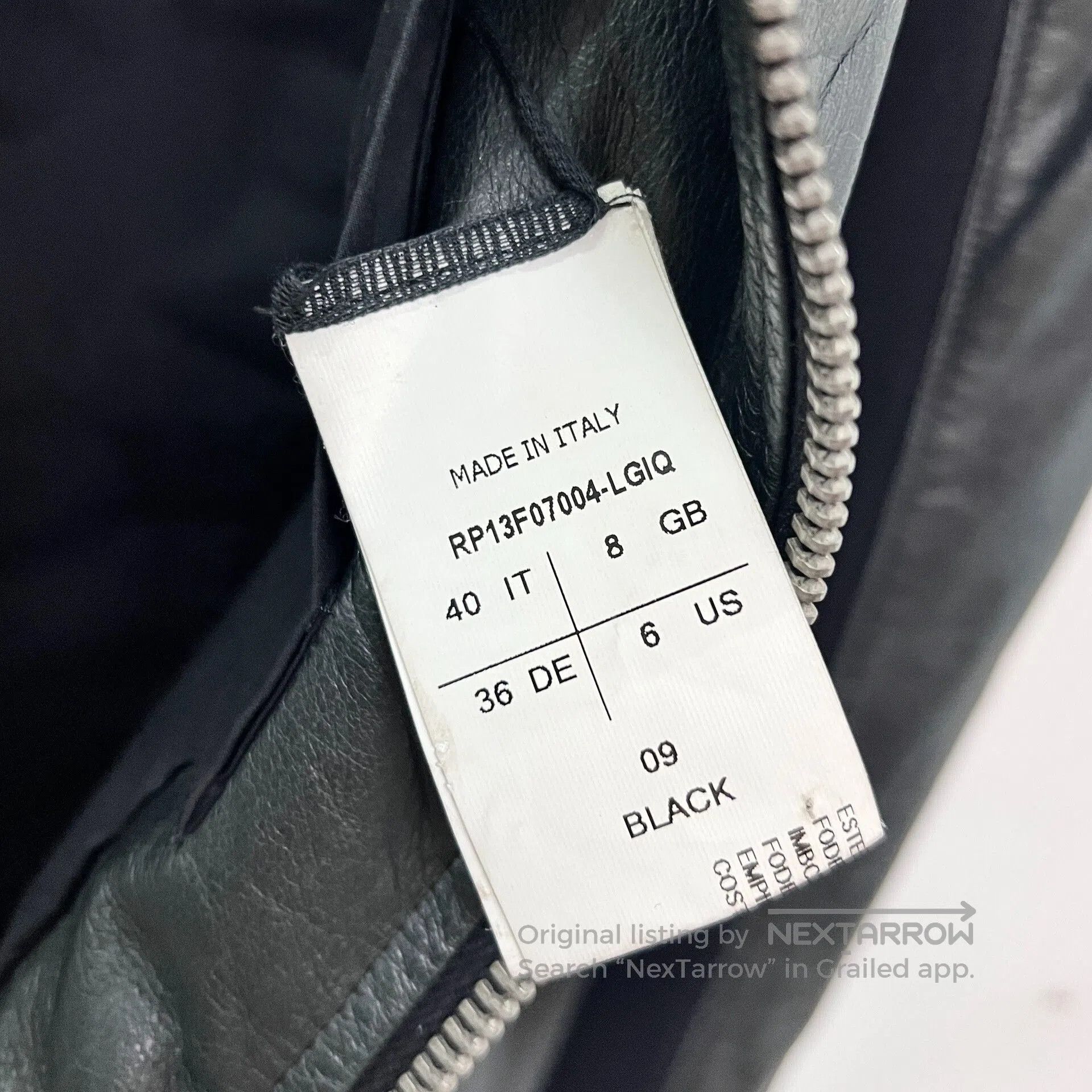 Rick Owens Black Rick Owens Leather Jacket. Size S / US 4 / IT 40 - 4 Thumbnail