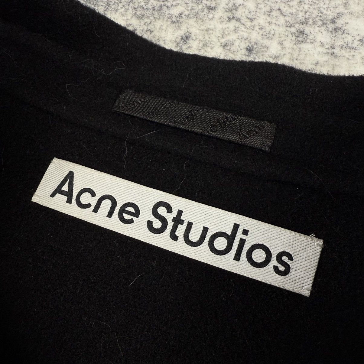 Acne Studios Acne Studios SS22 Doverio Wool ‘Black’ Cropped Jacket Size US XL / EU 56 / 4 - 5 Thumbnail