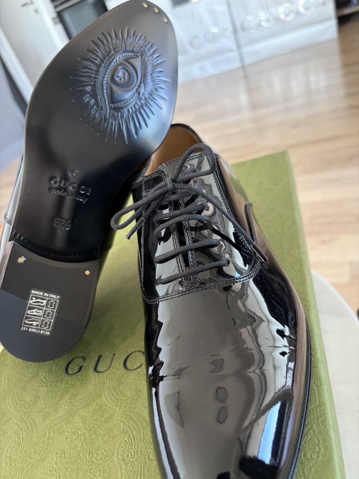 Gucci Gucci Worsh Patent Leather Lace-Up Shoes Size US 7.5 / EU 40-41 - 11 Thumbnail