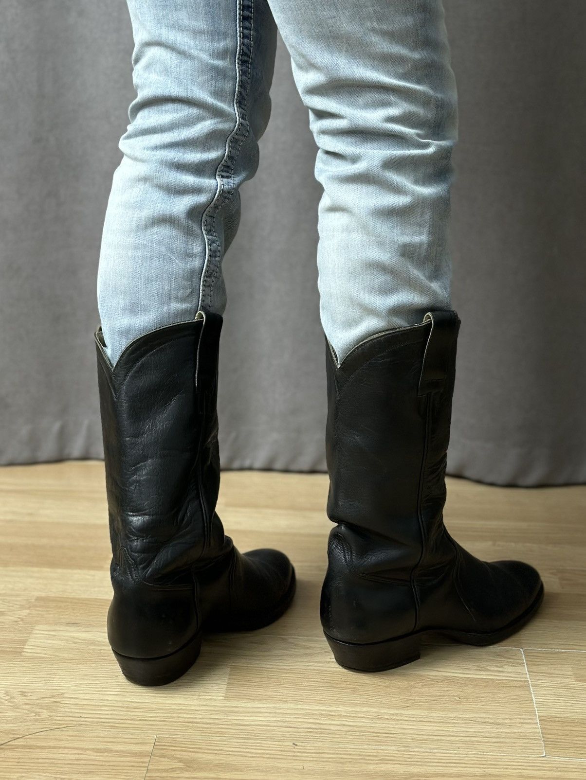 A.S.98 Vintage High Heels Leather Boots Knee Y2k Avantgarde Rare Size US 9 / IT 39 - 14 Thumbnail