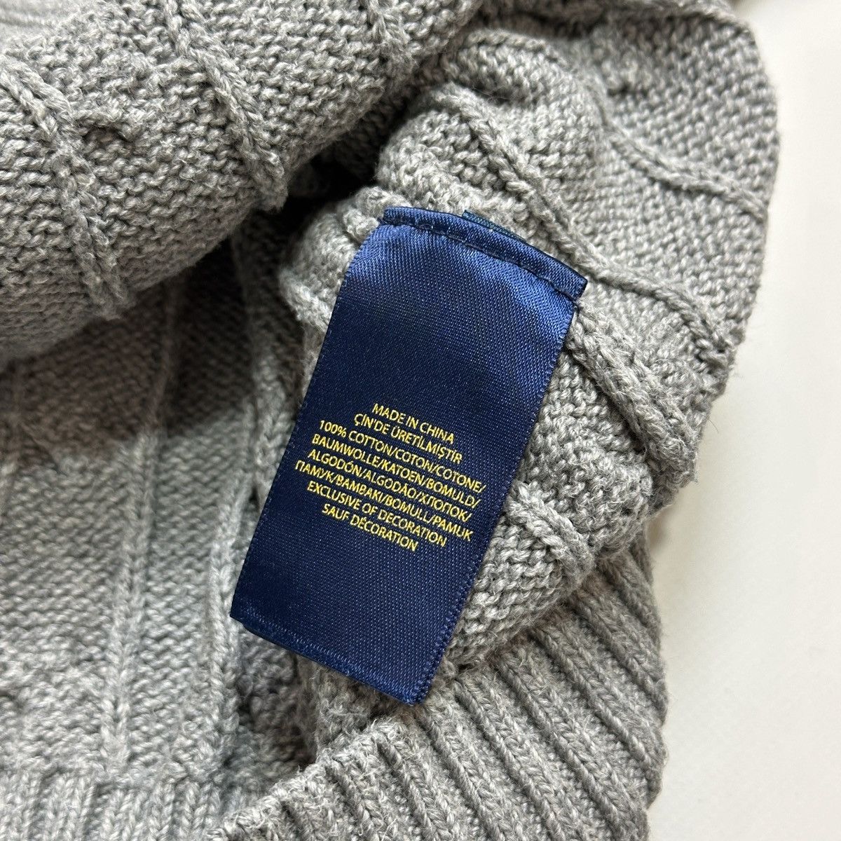 Polo Ralph Lauren Vintage POLO RALPH LAUREN Cable Knit Sweater Size US L / EU 52-54 / 3 - 5 Thumbnail