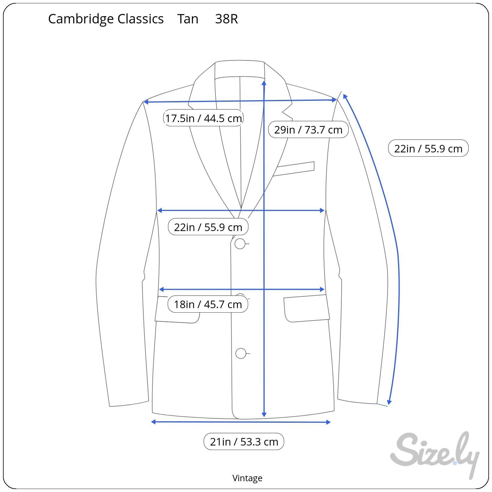 Other Cambridge Classics Mervyns Vintage Tan Corduroy Blazer Jacke Size 38R - 8 Thumbnail