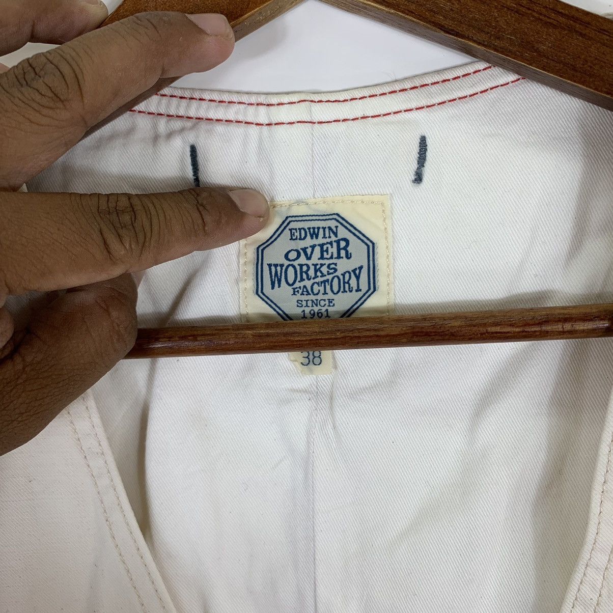 Edwin × Vintage VINTAGE EDWIN OVER WORKS FACTORY VEST JACKET Size US M / EU 48-50 / 2 - 7 Thumbnail