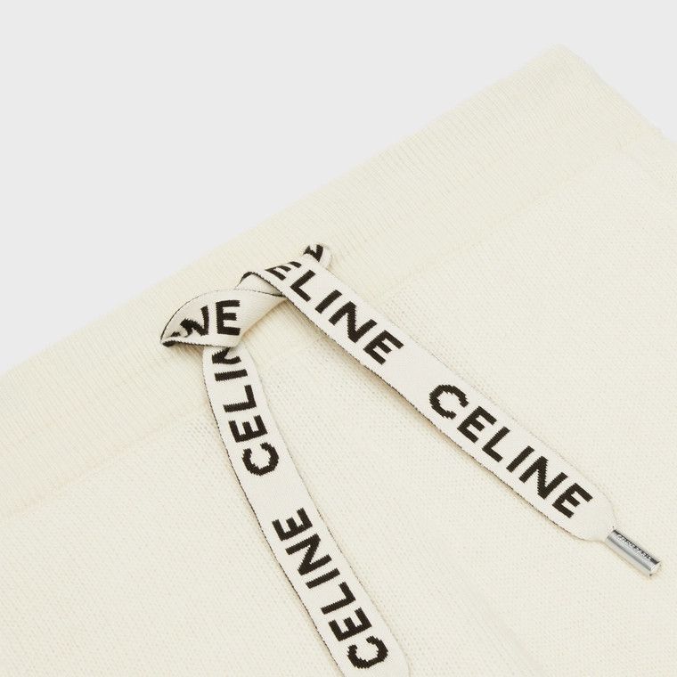 Celine o1w1db10125 2A41Z402P Track Pant in Off White Size 25" / US 0 / IT 36 - 3 Thumbnail