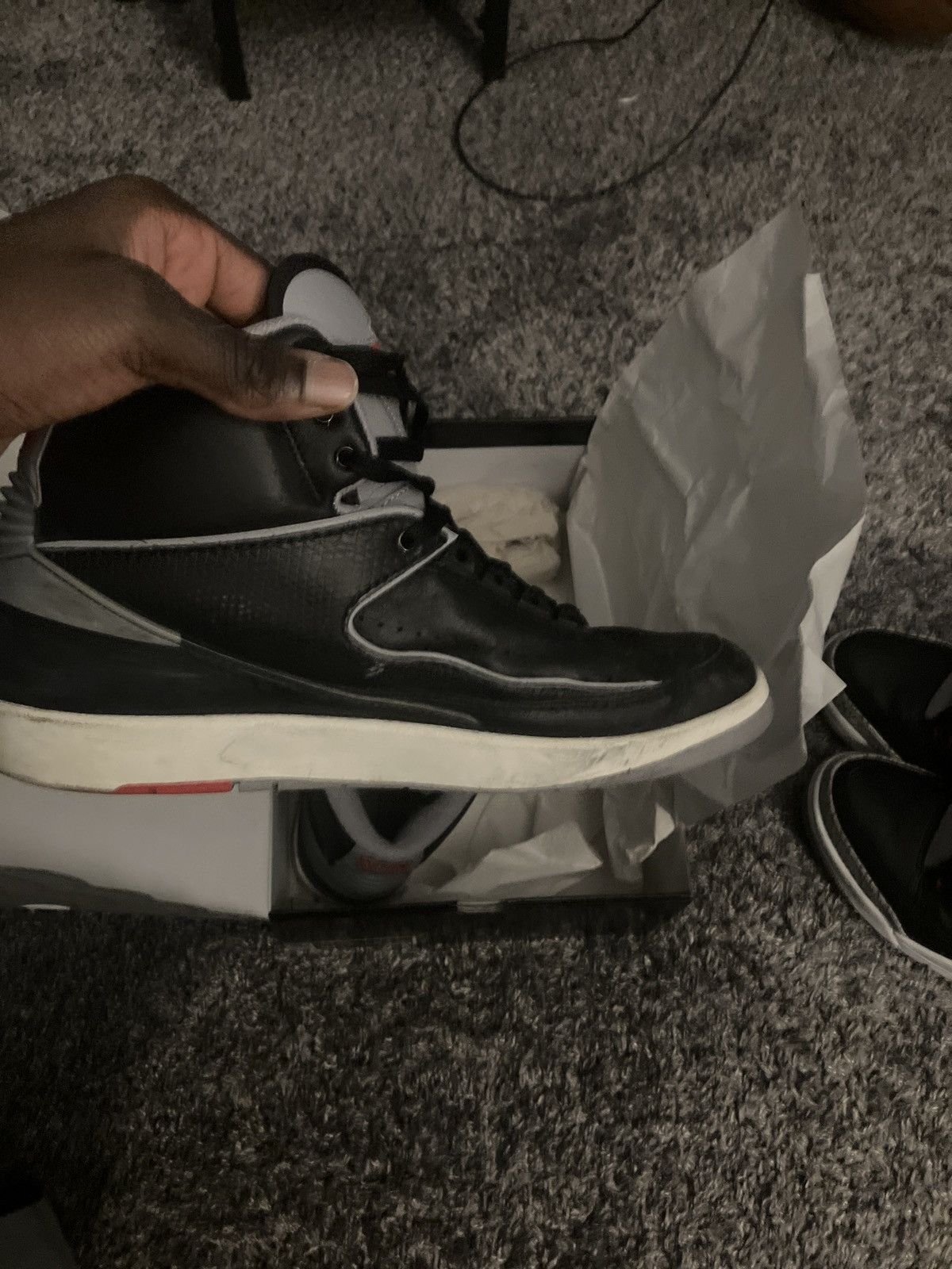Jordan Brand Black cement Jordan 2s Size US 10 / EU 43 - 3 Thumbnail