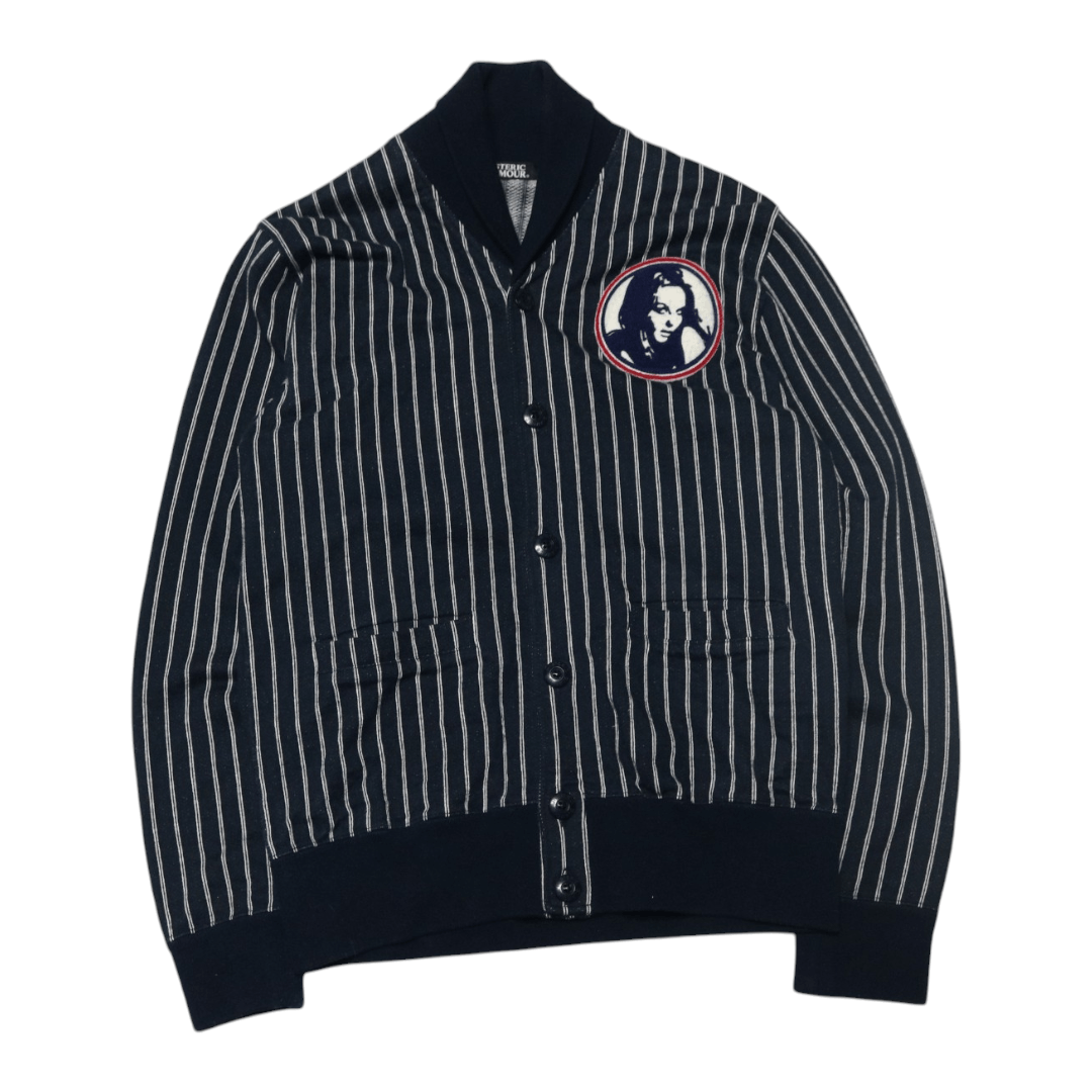 Hysteric Glamour HYSTERIC GLAMOUR Striped Button Shawl Jacket Size M / US 6-8 / IT 42-44 - 1 Thumbnail