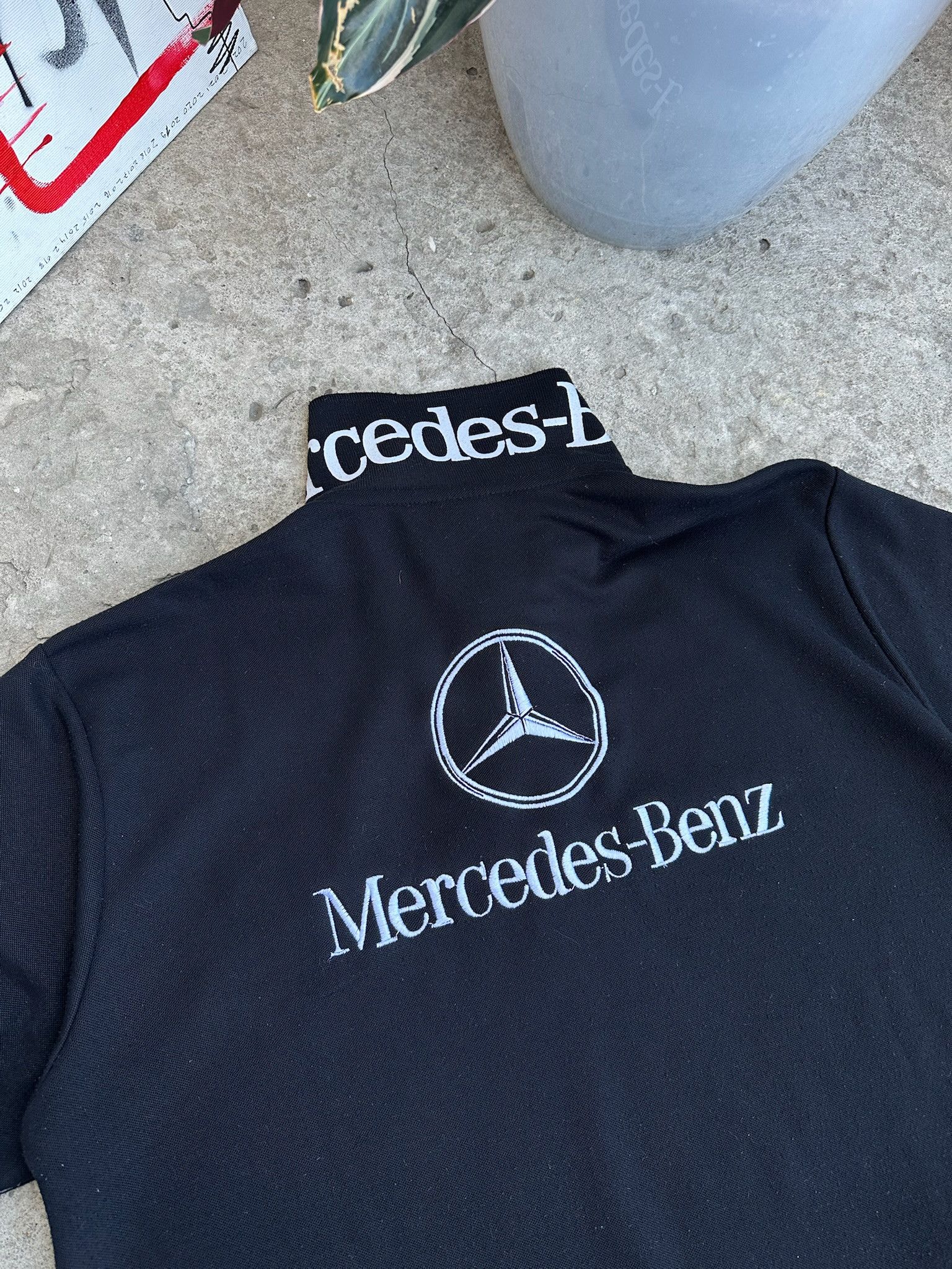 Mercedes-Benz 1990s MERCEDES BENZ POLO TSHIRT Size US L / EU 52-54 / 3 - 4 Thumbnail