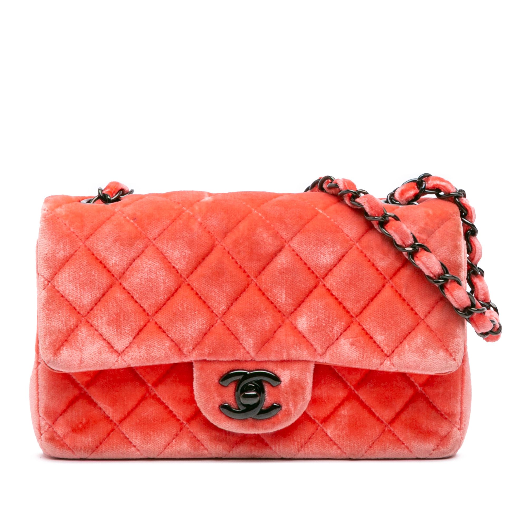 Chanel Chanel Mini Rectangular Classic Velvet Single Flap Size ONE SIZE - 1 Thumbnail