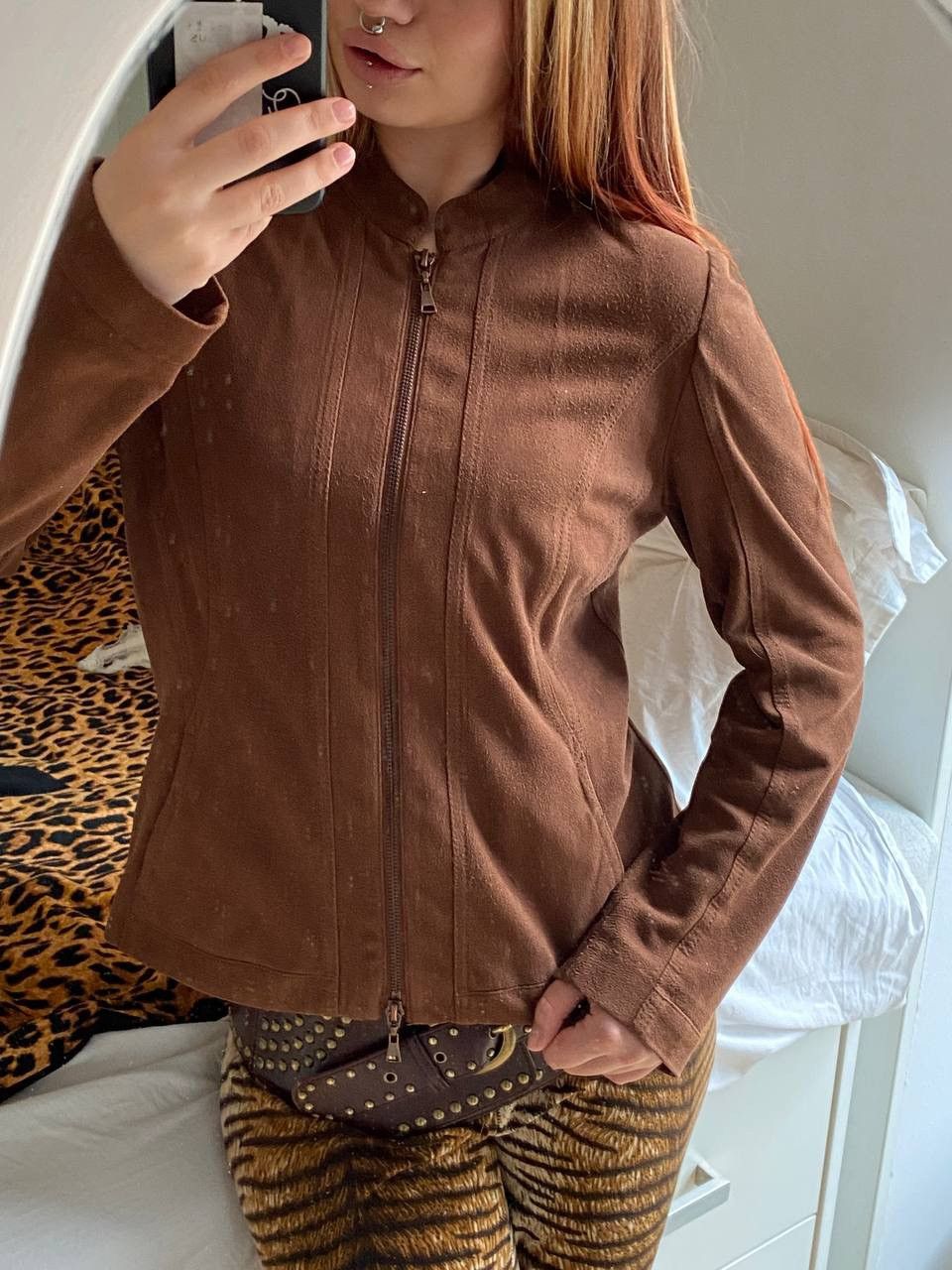 Vintage Vintage brown jacket Size S / US 4 / IT 40 - 4 Thumbnail