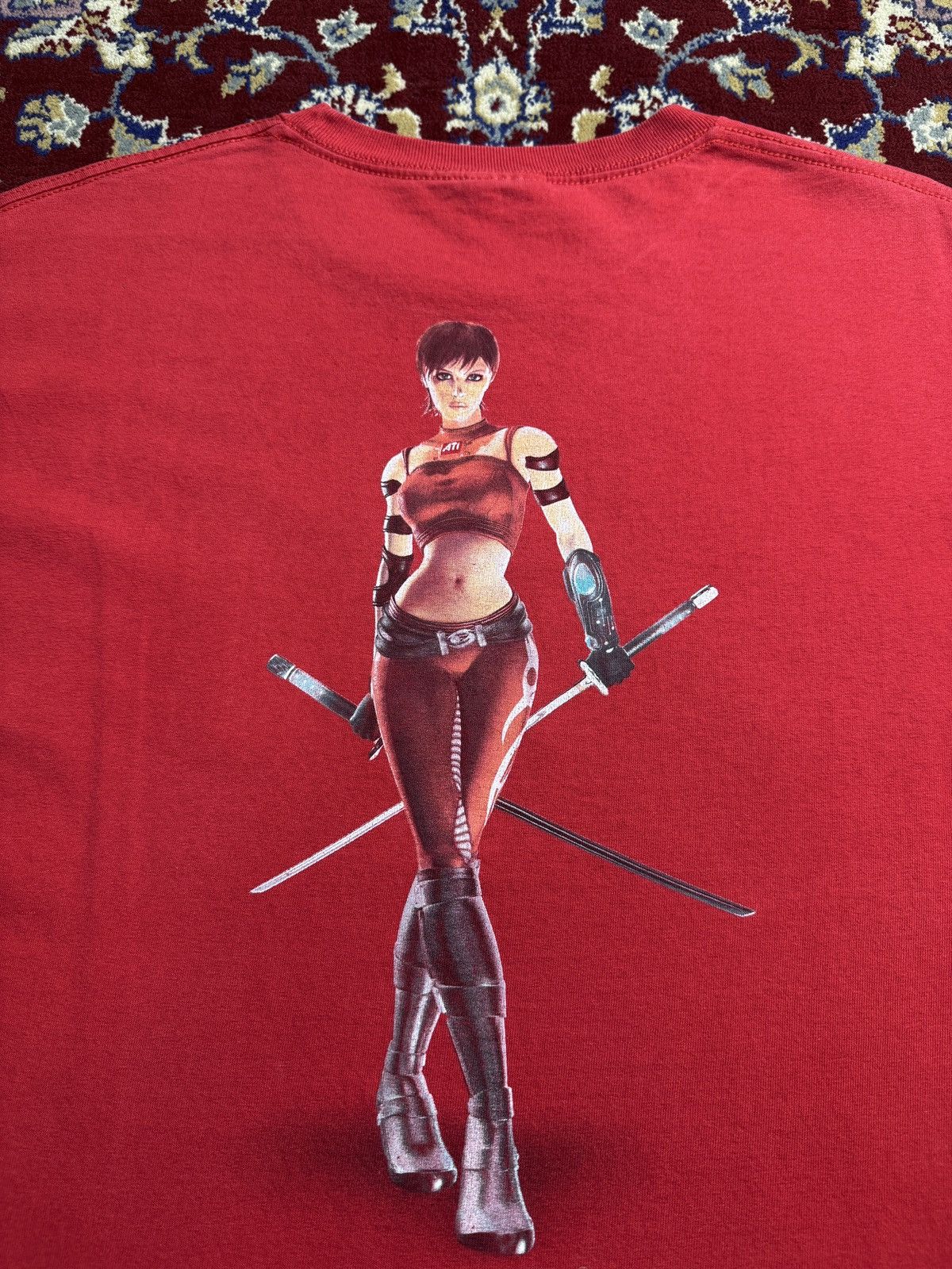 Playstation 2000s ATI Ruby Radeon Graphics Card video game promo tee y2k Size US XL / EU 56 / 4 - 1 Thumbnail