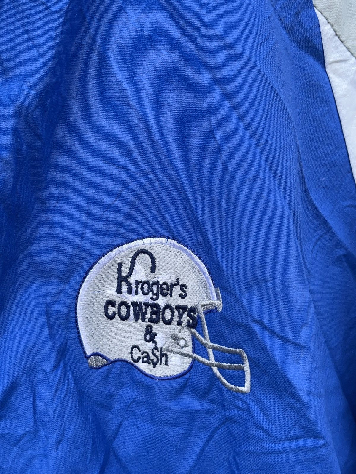 NFL × Vintage Vintage Kroger’s Cowboys & Cash NFL Windbreaker Jacket Size US L / EU 52-54 / 3 - 6 Thumbnail