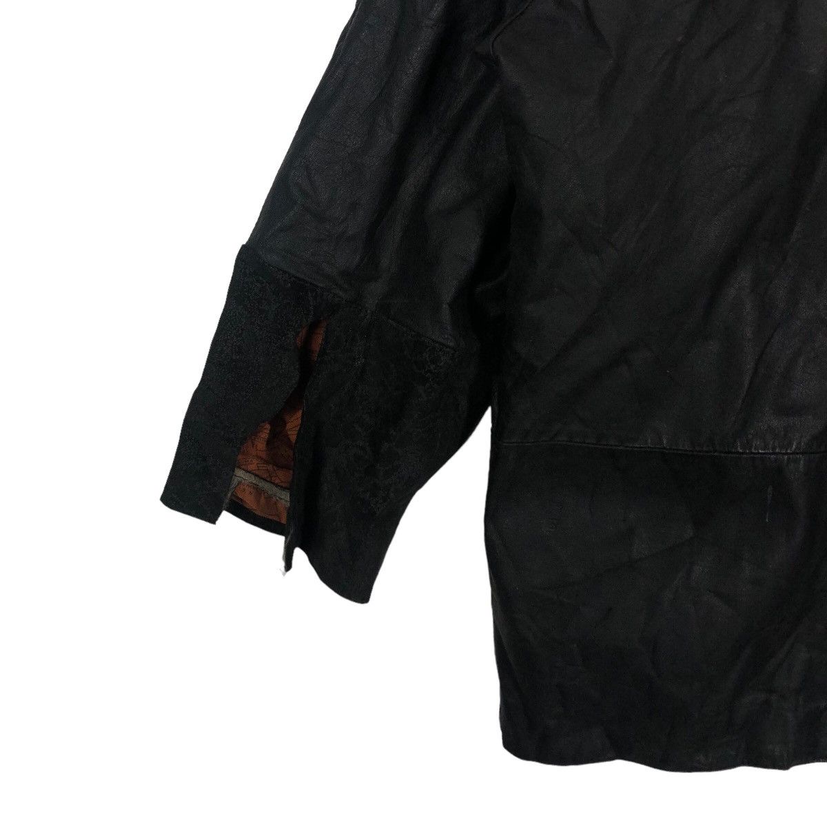 Japanese Brand 🔥90s Double Breast Chore Leather Jacket Issey Miyake Design Size US M / EU 48-50 / 2 - 8 Thumbnail