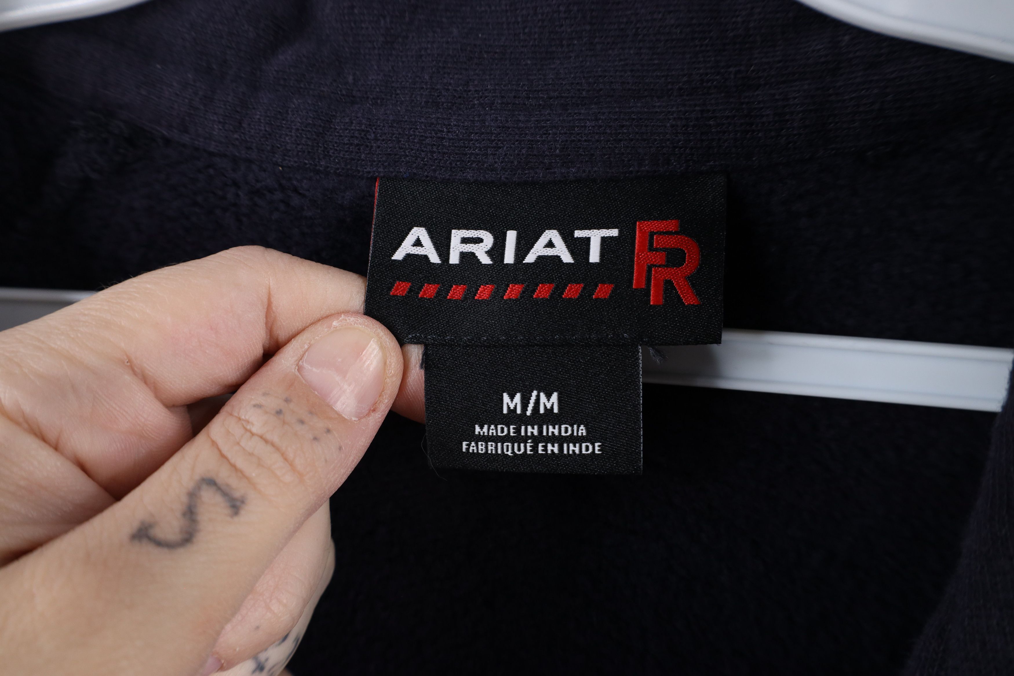 Ariat × Vintage Ariat FR 2112 Fire Resistant Half Zip Work Sweatshirt Blue Size US M / EU 48-50 / 2 - 8 Thumbnail