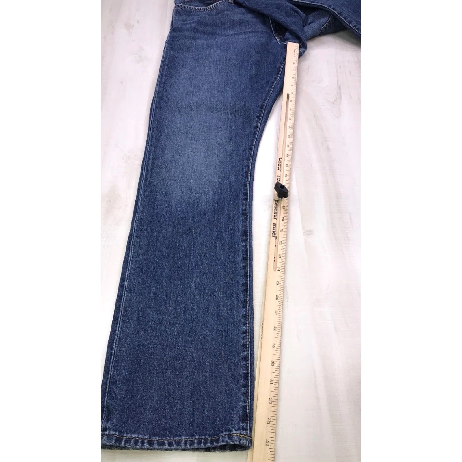 Polo Ralph Lauren Polo Ralph Lauren Jeans Varrick Slim Straight Leg Denim 36x34 Men's Blue Cotton Denim 90s Logo Preppy Distress” Size US M / EU 48-50 / 2 - 6 Thumbnail