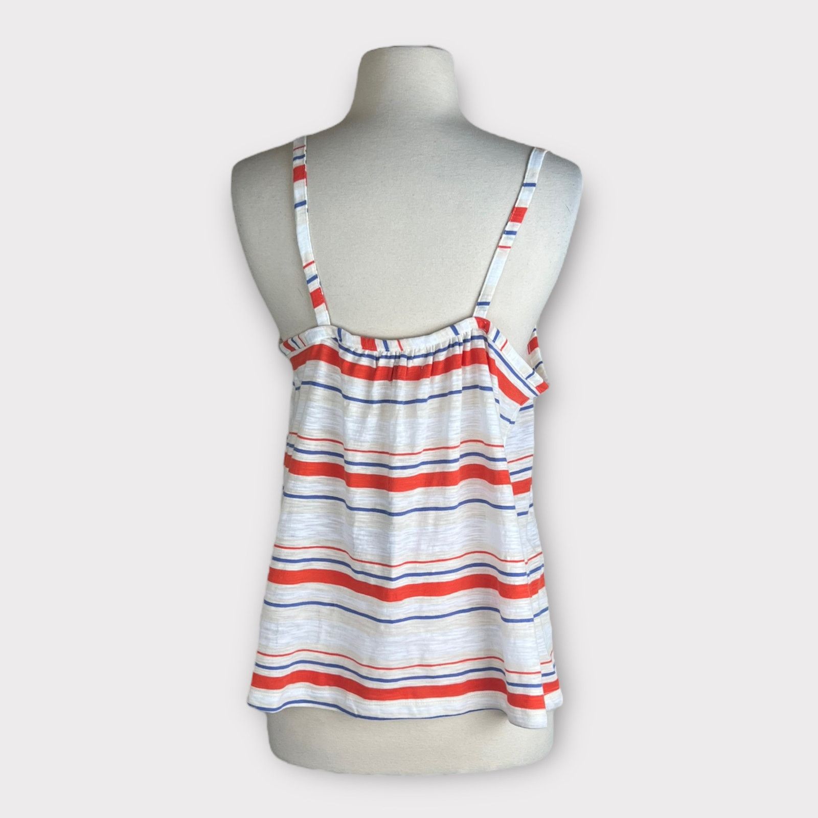 Target Basics Universal Thread | Spaghetti Strap Smocked Stripe Tank Top Size S / US 4 / IT 40 - 6 Thumbnail