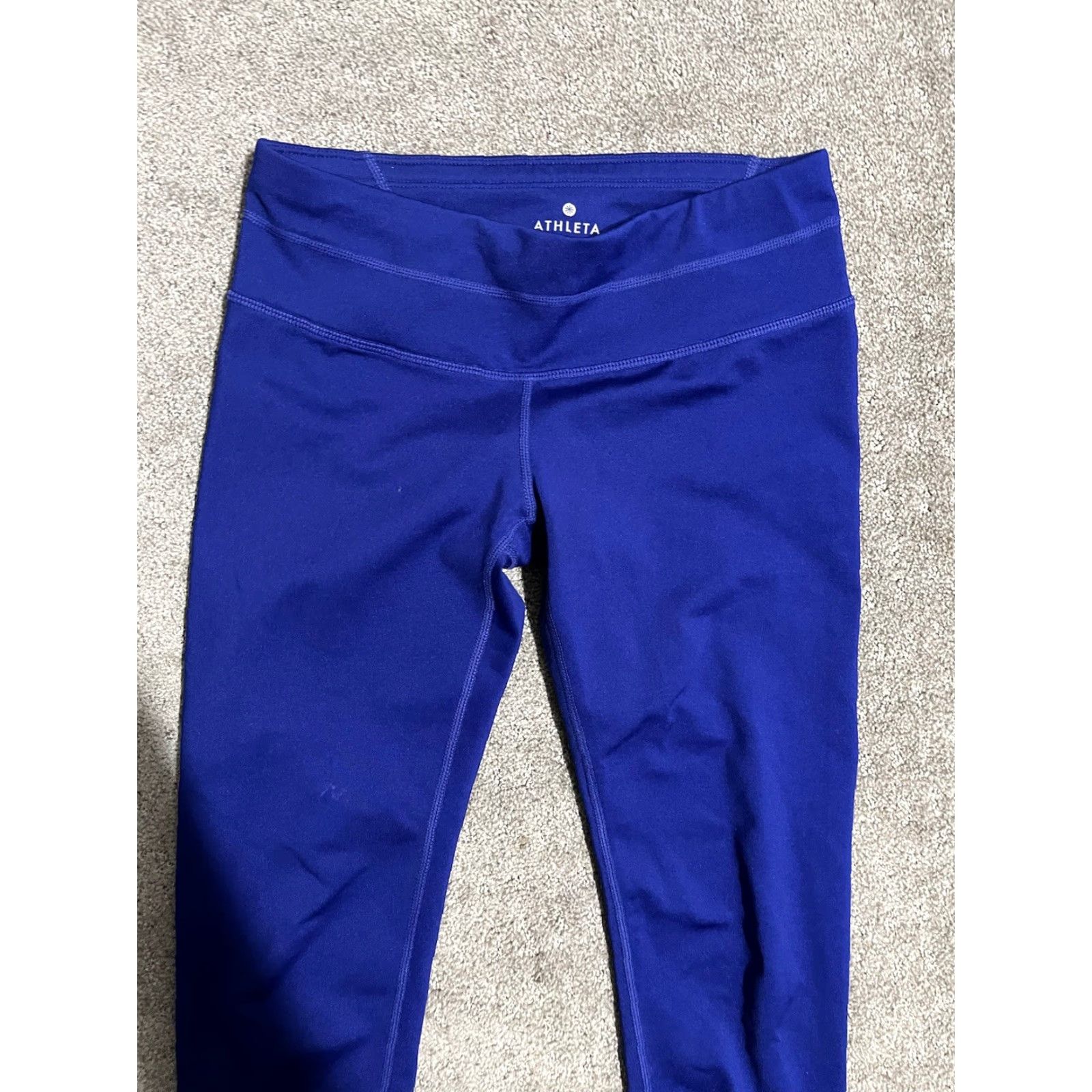 Athleta Athleta Leggings Shirt Womens XS Blue Pull On Pouch Back Zipper On Leggings Athletic Style Athleisure Size XS Womens Size 26" / US 2 / IT 38 - 2 Thumbnail