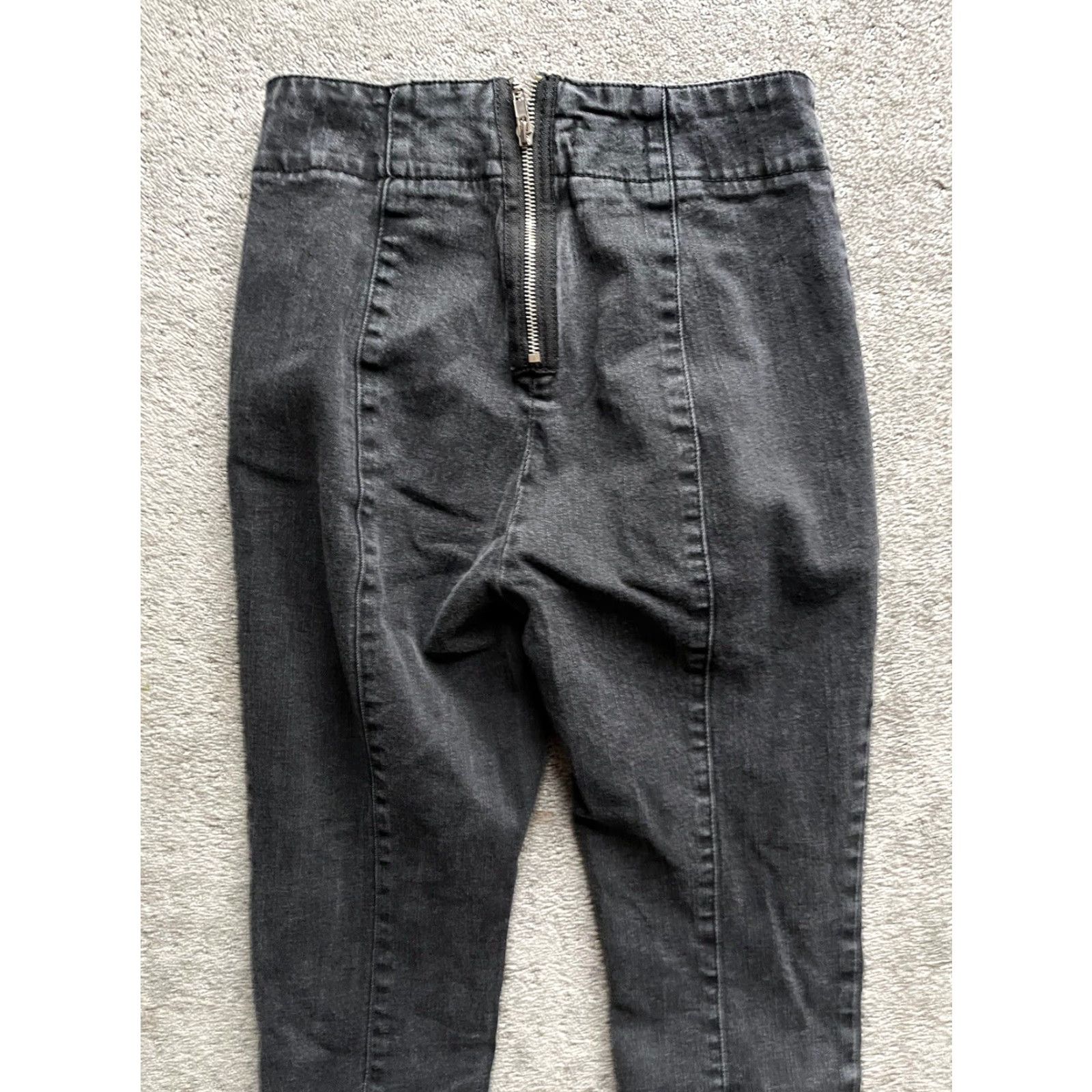 Urban Outfitters VINTAGE Urban Outfitters BDG Black High Waist Pull On Skinny Jeans Back Zipper 27 Women Size 27" / US 4 / IT 40 - 4 Thumbnail