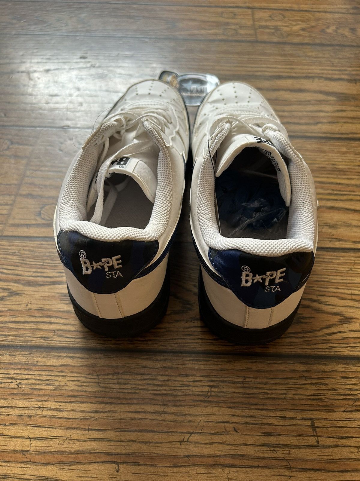 Bape Bape White/Navy Camo Bapestas Size US 8 / EU 41 - 4 Thumbnail