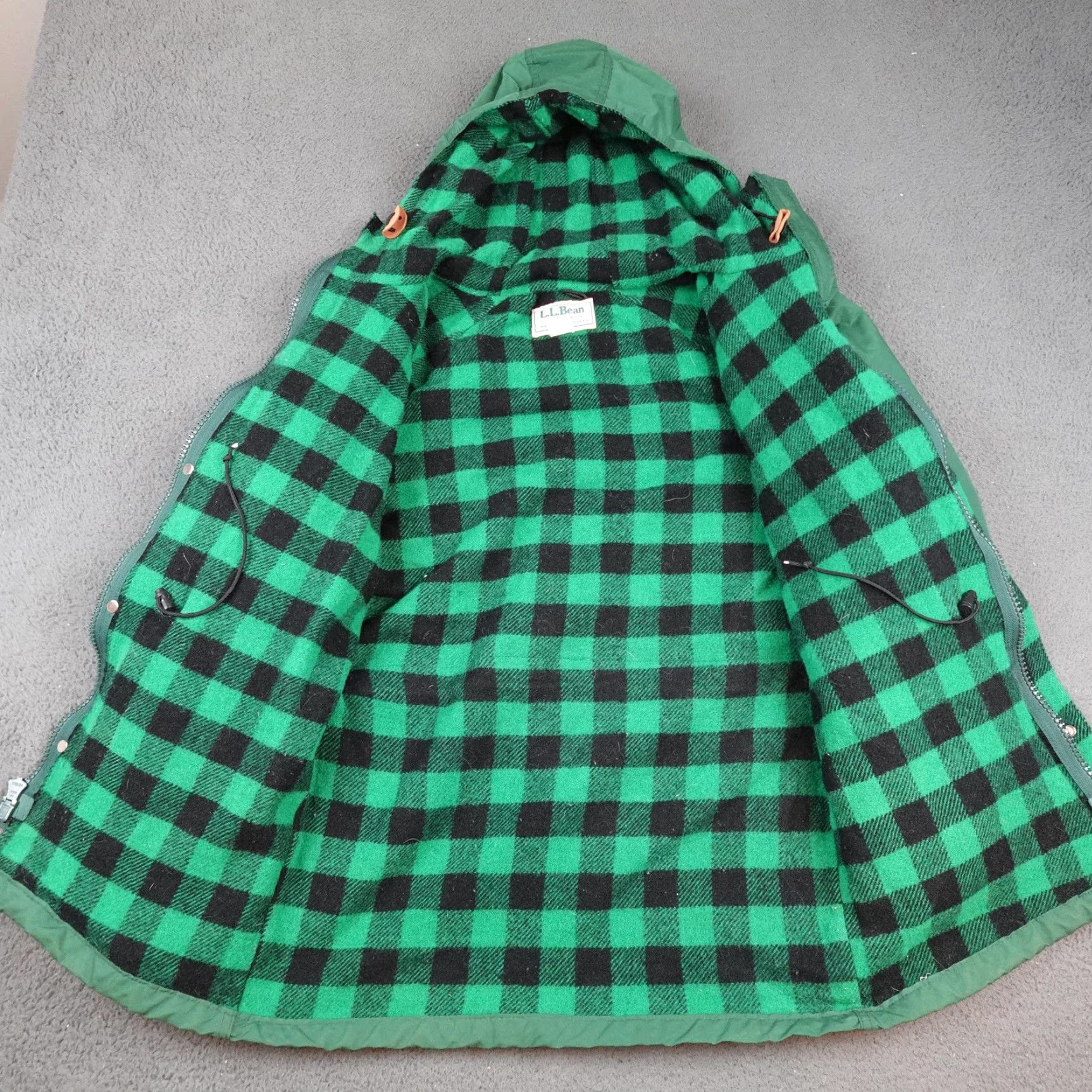 Vintage VINTAGE L.L. Bean Baxter State Parka Coat Mens M Green Wool Lined USA 80s Parka Wool Lined Hooded Zipper Pockets Size US M / EU 48-50 / 2 - 5 Thumbnail