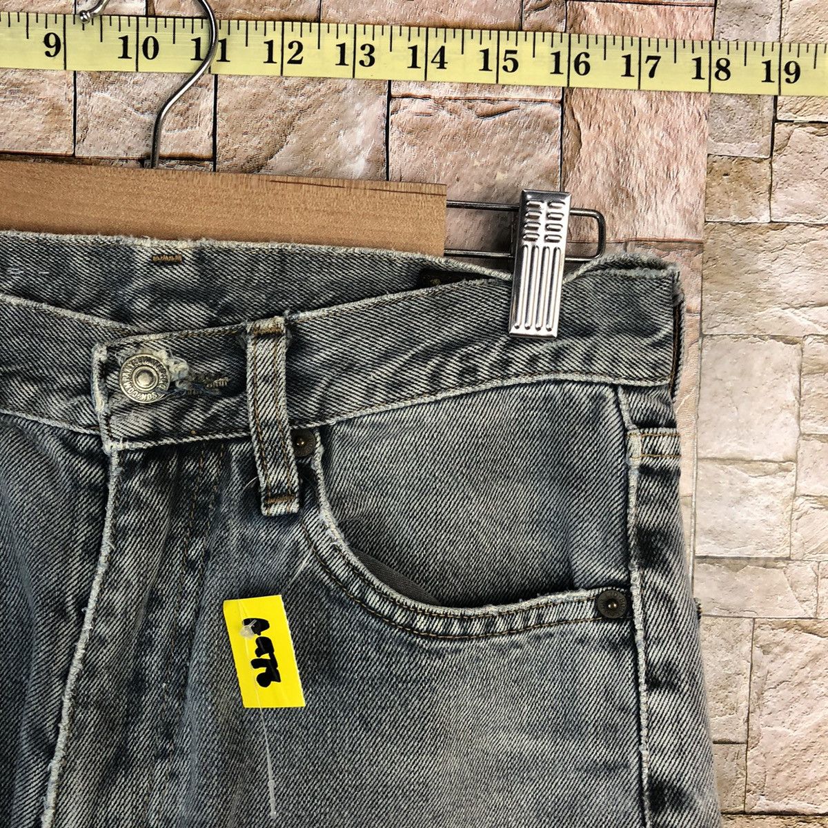Japanese Brand Bobson Black Distressed ripped Denim Pants #A978 Size US 28 / EU 44 - 8 Thumbnail