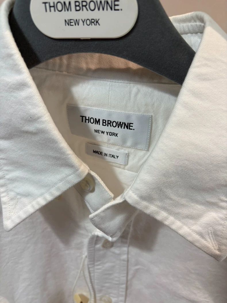 Thom Browne Thom Browne size2 Classic short-sleeved shirt Size US M / EU 48-50 / 2 - 2 Thumbnail