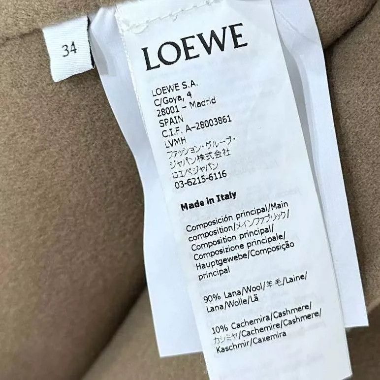 Loewe LOEWE Apricot fur and wool coat Size XXS / US 00 / IT 34 - 4 Thumbnail