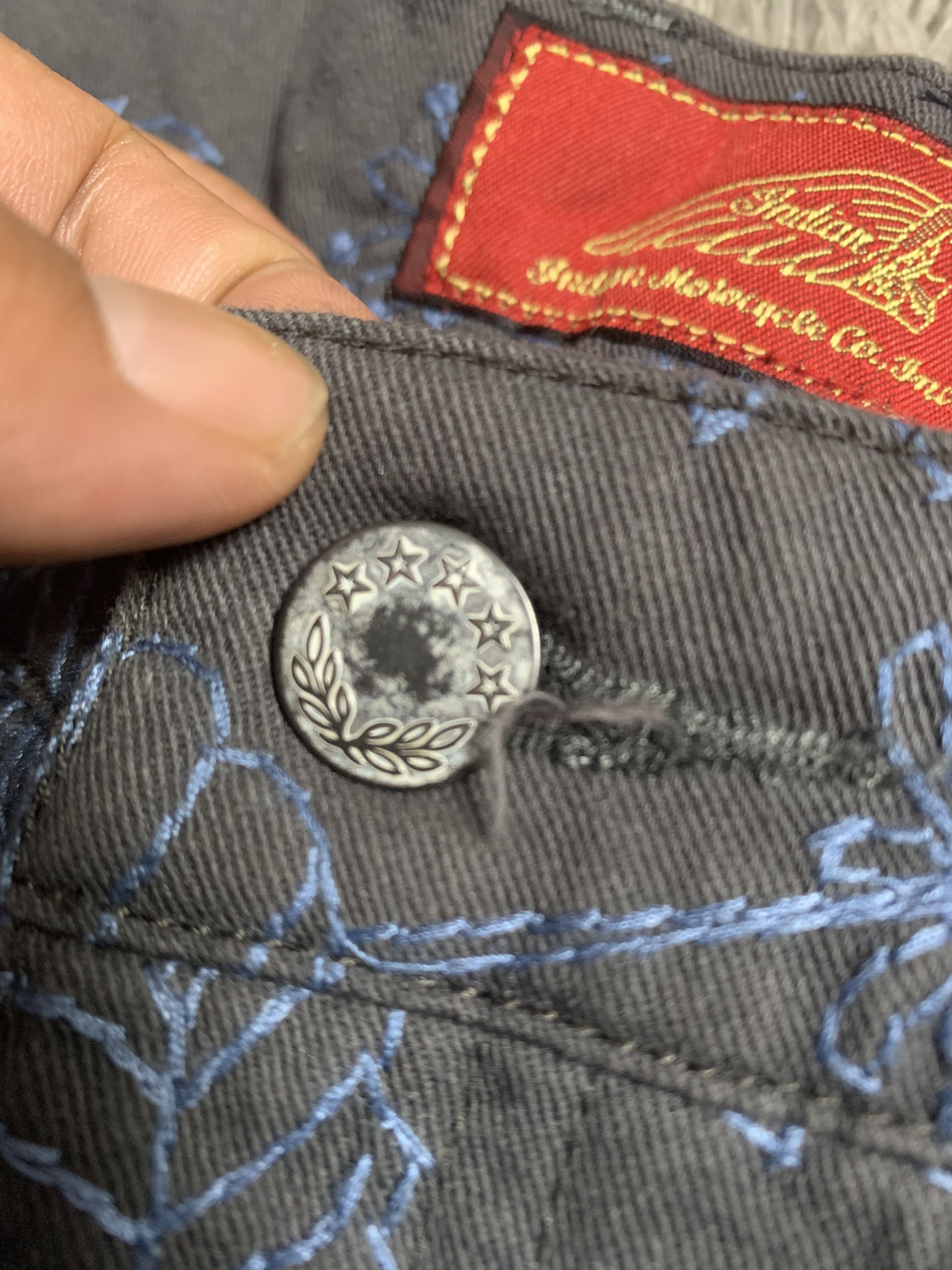 Indian Motorcycle Pacific Americana Japan Style Floral Indians Motor Cycle Size US 30 / EU 46 - 4 Thumbnail