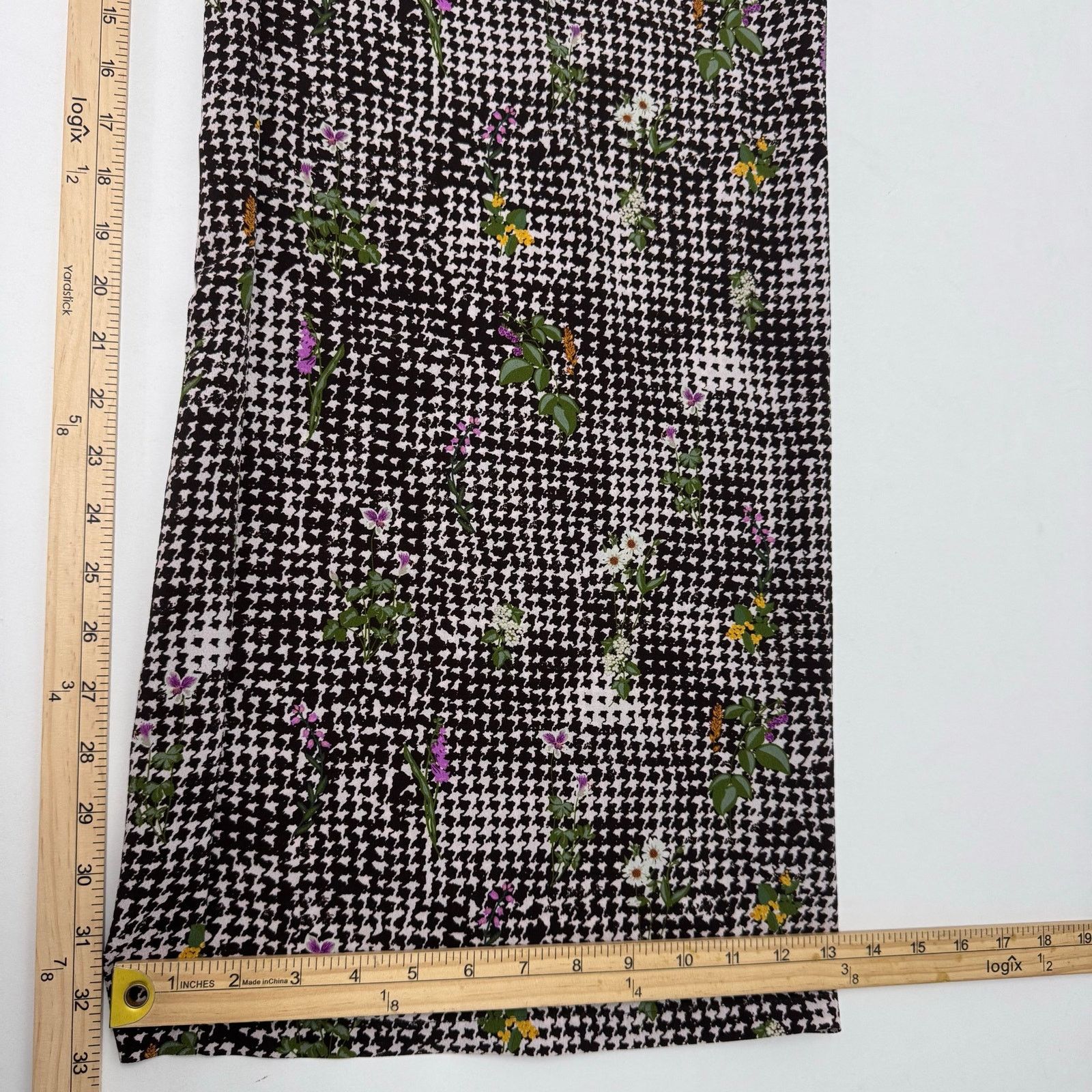 Marina Rinaldi Marina Rinaldi Radiale Floral Houndstooth Jogger Wide Leg Size 24" / US 00 / IT 34 - 6 Thumbnail