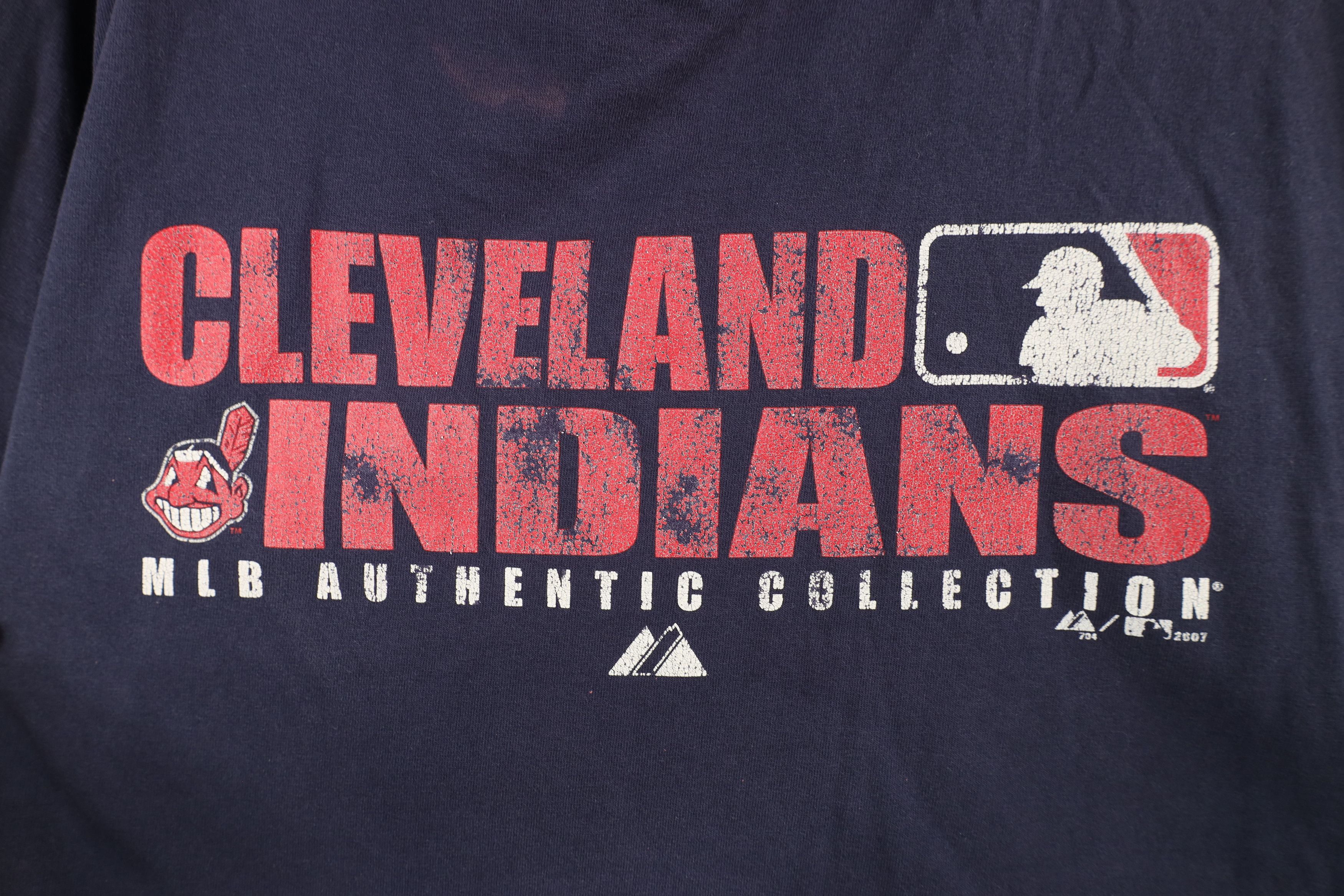 Majestic Vintage Majestic Wahoo Cleveland Indians Baseball T-Shirt Size US L / EU 52-54 / 3 - 5 Thumbnail
