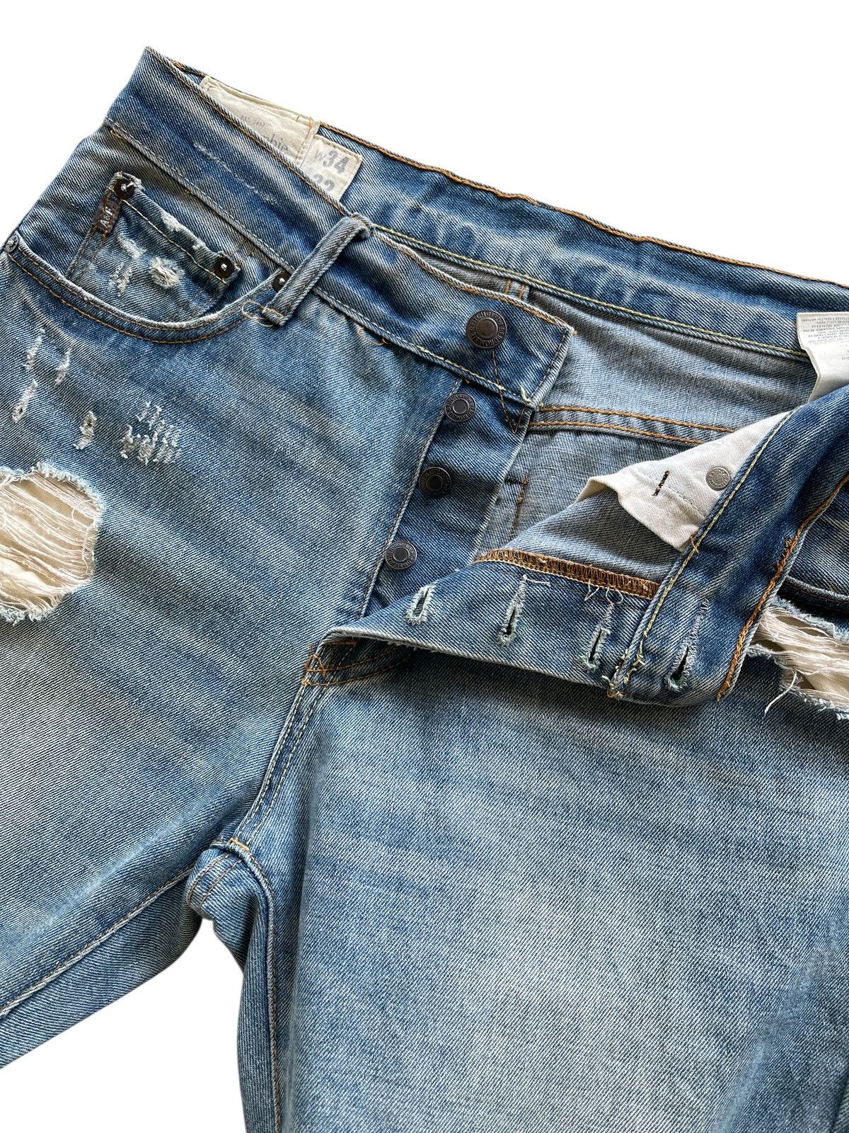 Abercrombie & Fitch Vintage Abercrombie & Fitch New York Distressed Denim Size US 34 / EU 50 - 11 Thumbnail
