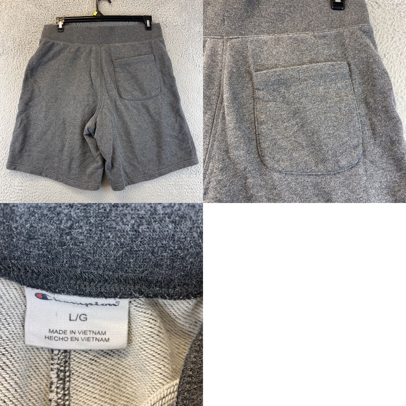Champion Champion Men Sweat Shorts L Gray Drawstring Athletic / 84-58 / Basketball & Gym Size US 33 - 8 Thumbnail