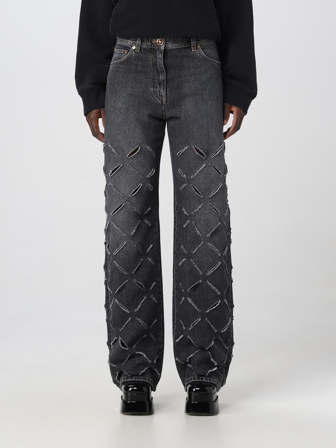 Versace o1y0226 Denim Pant in Dark Gray Size 28" / US 6 / IT 42 - 1 Thumbnail