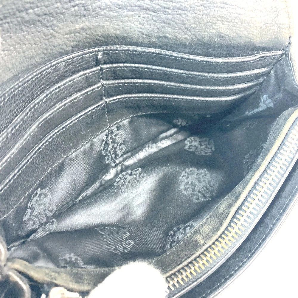 Chrome Hearts CHROME HEARTS Judy Long Wallet Black Leather Size ONE SIZE - 8 Thumbnail