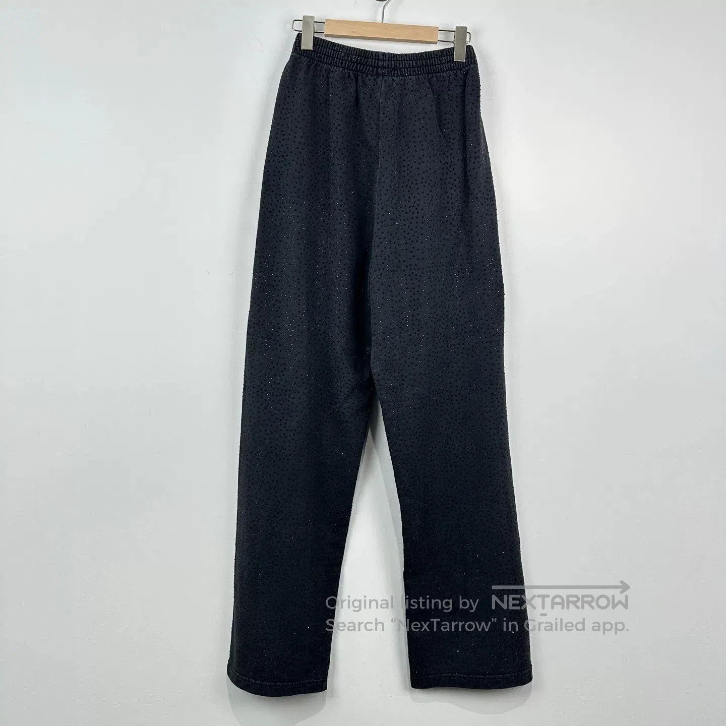 Balenciaga Balenciaga Vintage Rhinestone Wide-Leg Pants. Size 26" / US 2 / IT 38 - 2 Thumbnail