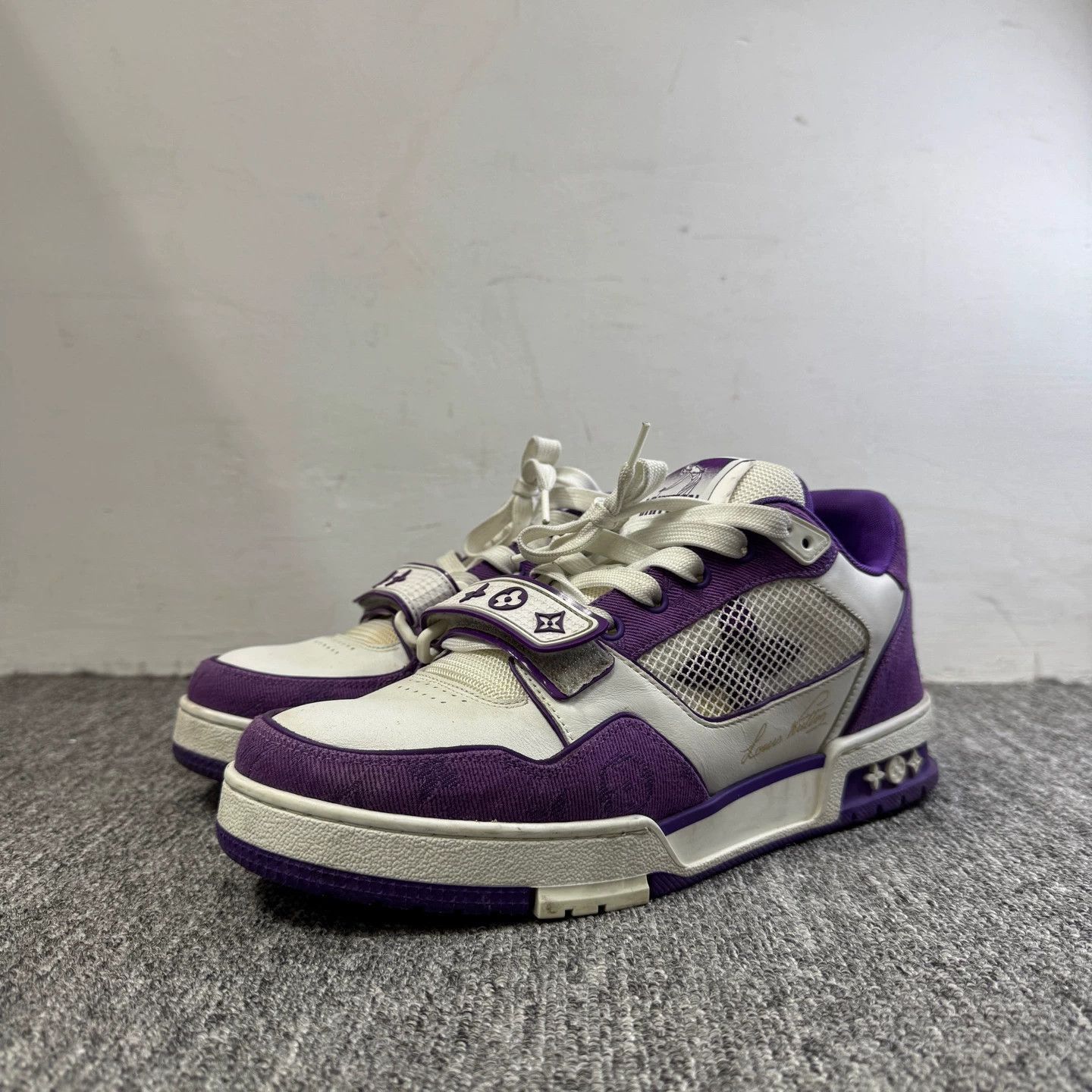 Louis Vuitton Purple High-Top Sneakers Size 7.5 Size US 7.5 / EU 40-41 - 1 Thumbnail